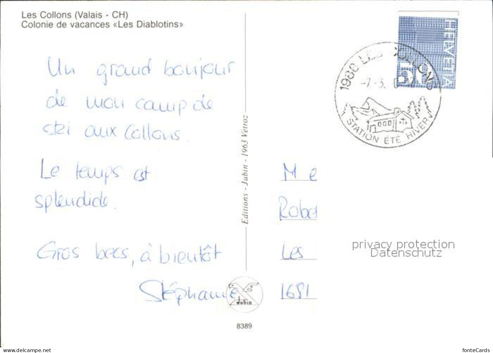 12368567 Valais Wallis Kanton Colonie De Vacances Les Diablotins Sion - Other & Unclassified