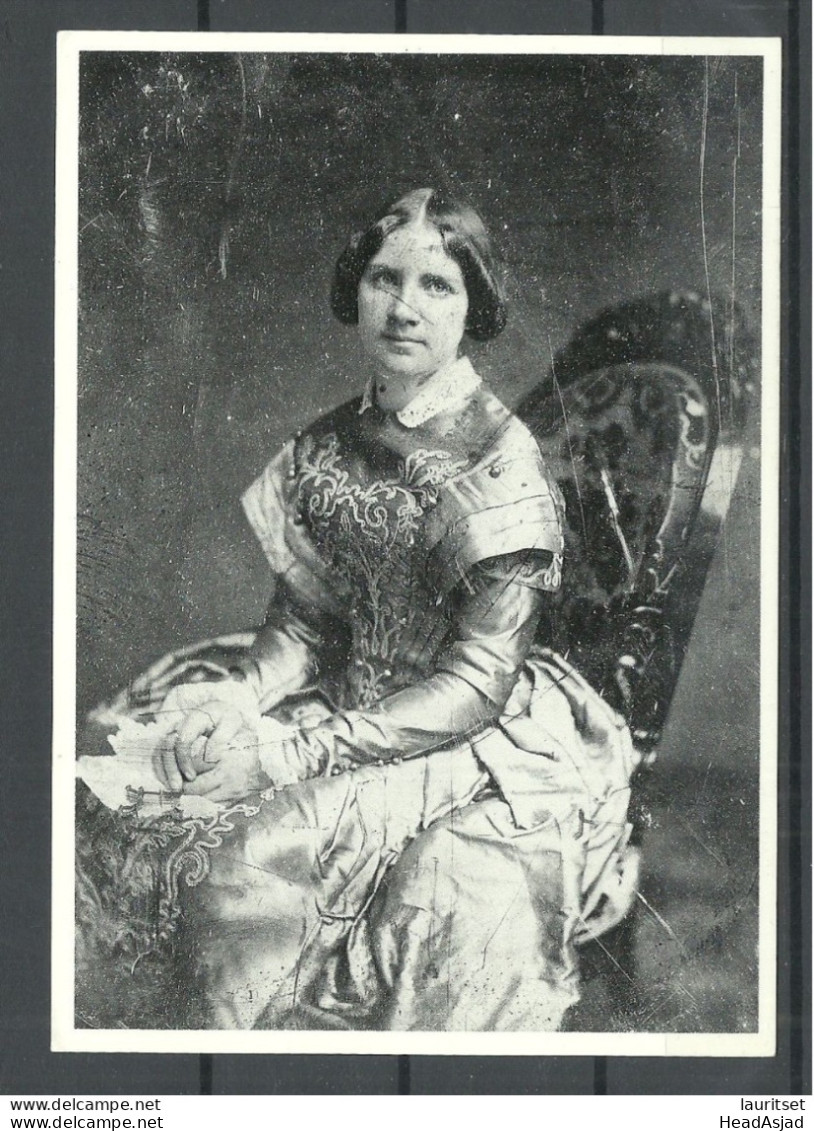 Opera Singer Jenny Lind "Swedish Nightingale", Photograph From Ca. 1850, Post Card Printed In USA, Unused - Singers & Musicians