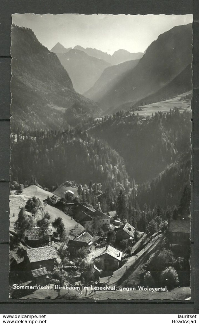 Austria Österreich Sommerfrische Birnbaum Im Lesachtal Gegen Wolayertal, Photo Post Card, Used, O 1958 - Lesachtal