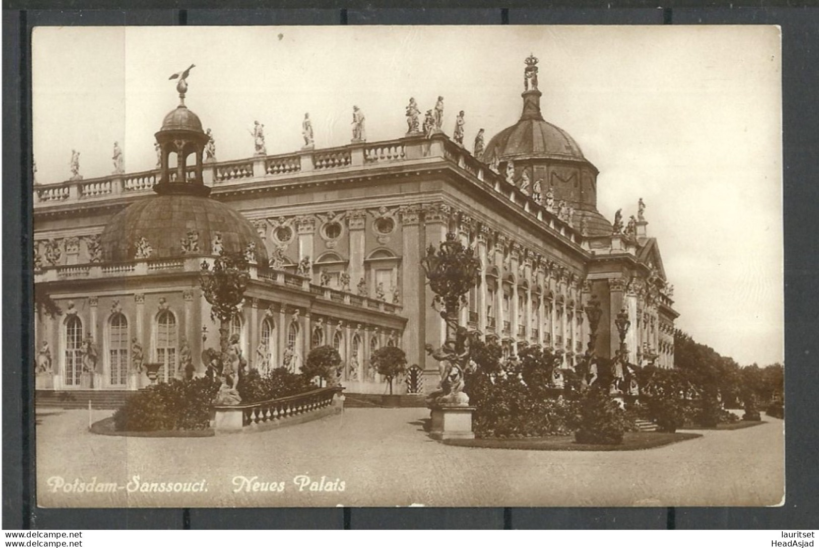 Germany Deutschland 1927 POTSDAM Sanssouci Neues Palais, Echte Photographie, Unused - Potsdam