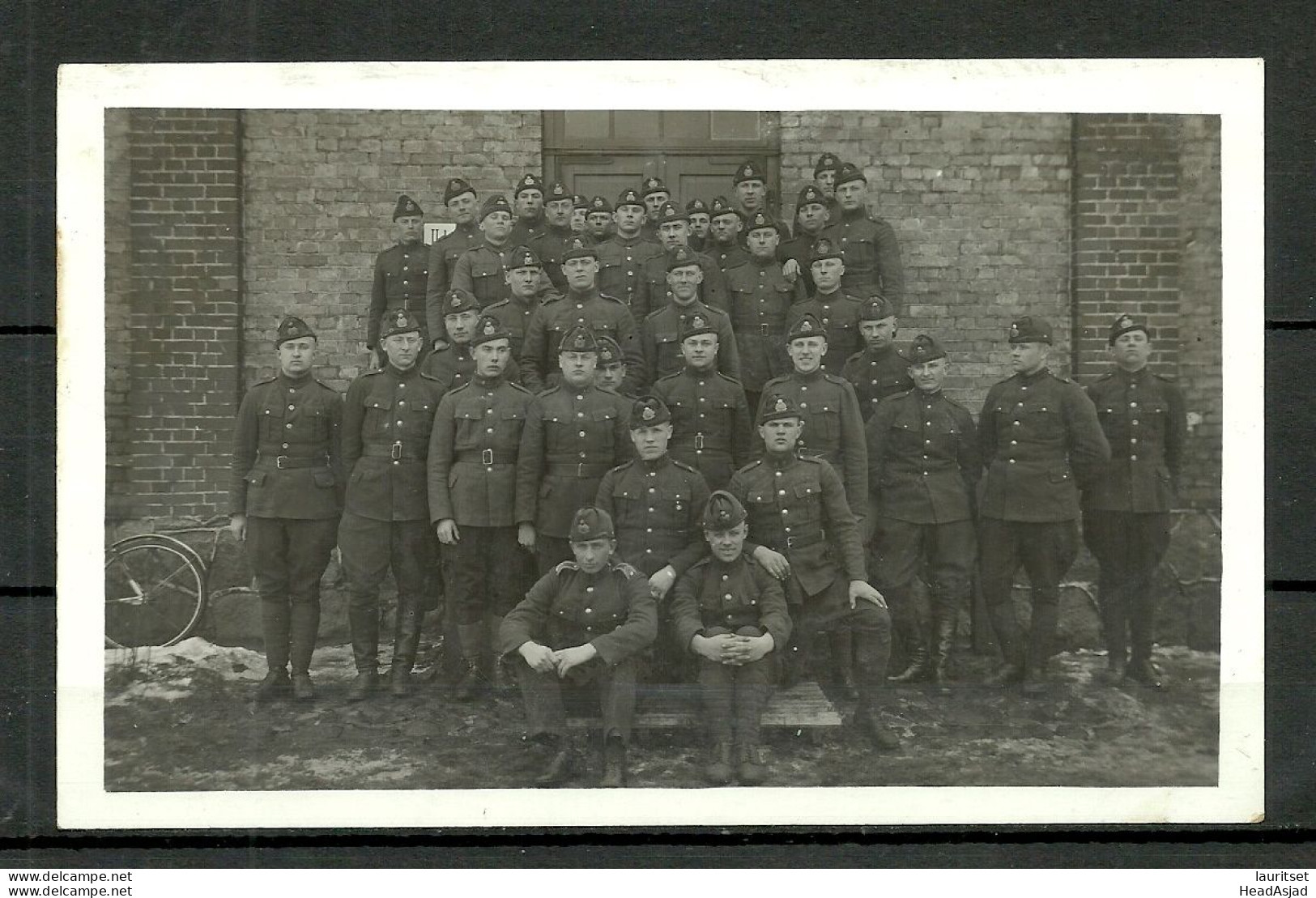 Estland Estonia 1933 Photopostkarte Military Soldaten Soldiers In Uniform Army - Guerre, Militaire