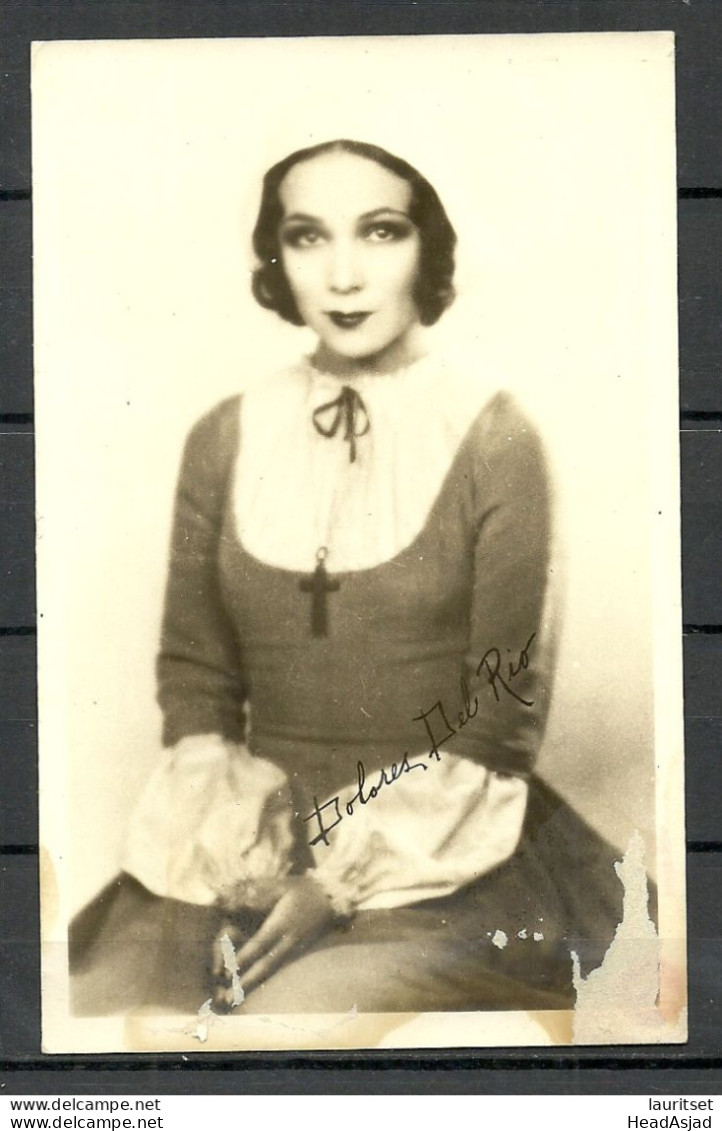 USA Old Photograph Actress Dolores Del Rio Movie Star Cinema Kino Film, Unused Ring Photo Club St. Paul Minnesota - Actors