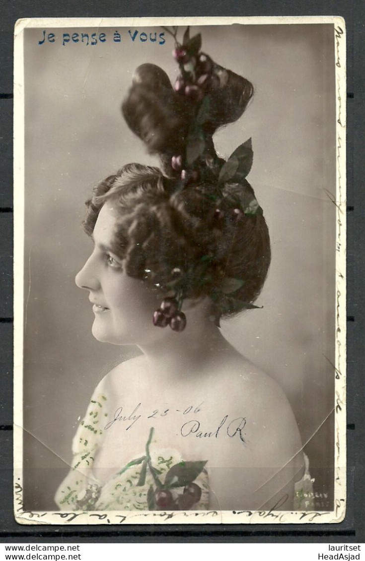 FRANCE 1906 - Photo Post Card With A Lady, Printed In Paris - Fashion