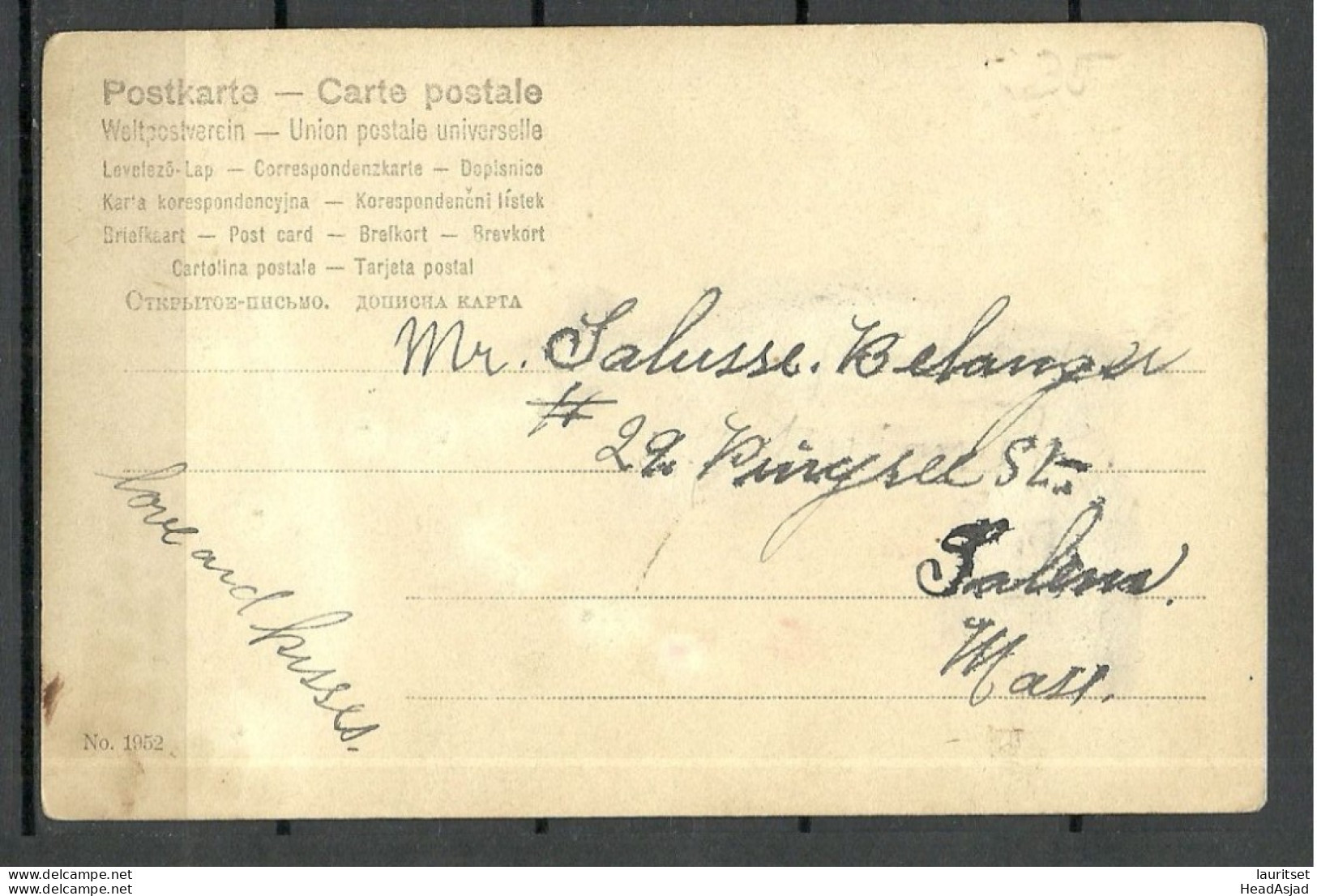 Old Photo Post Card With A Lady, Text At Back But Not Sent - Other & Unclassified