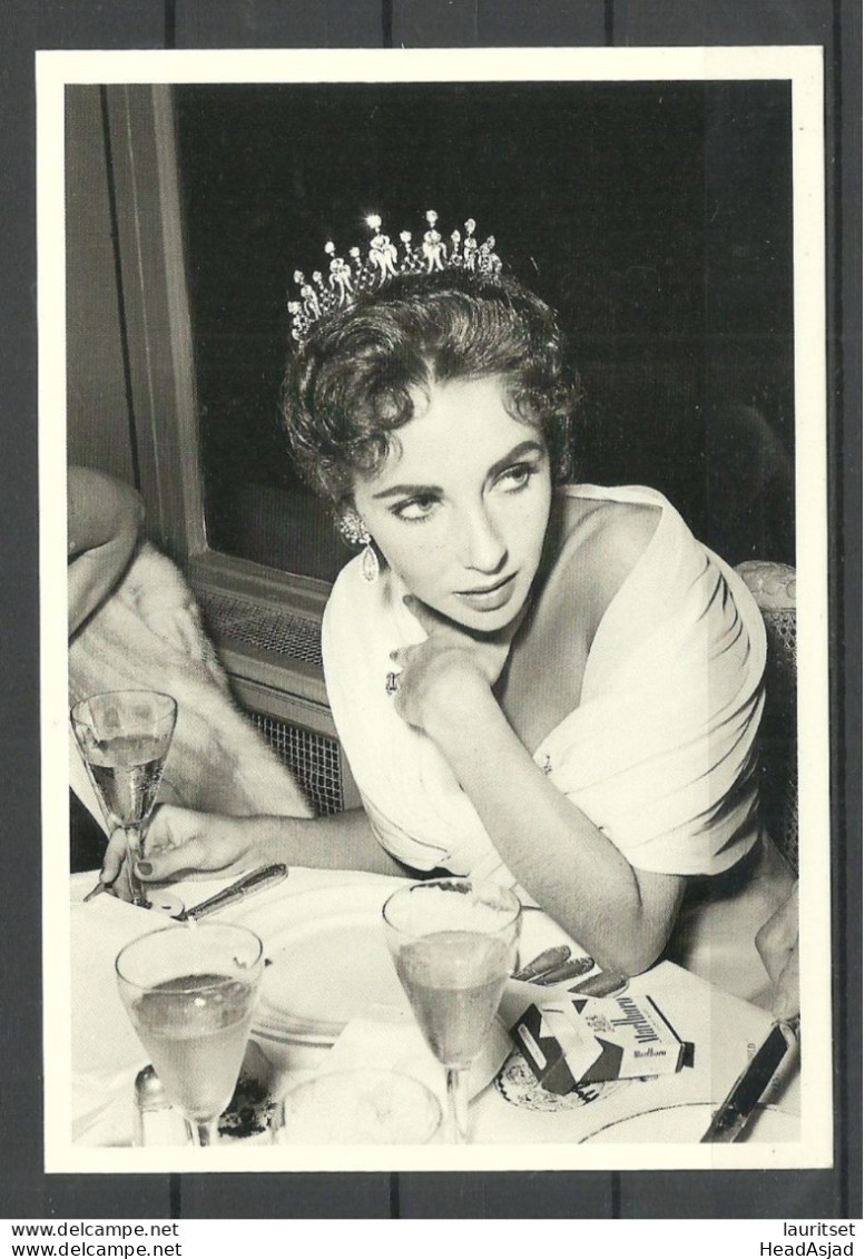 American Actress Movie Star Elisabeth Taylor, Photographed In Cannes 1957, Unused - Acteurs