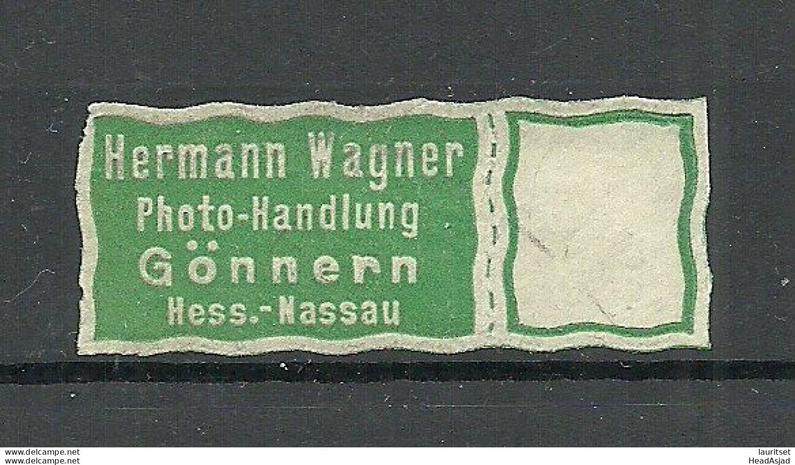 Deutschland Germany Photo - Handlung Hermann Wagner Nassau Reklamemarke  Siegelmarke Seal - Sonstige & Ohne Zuordnung