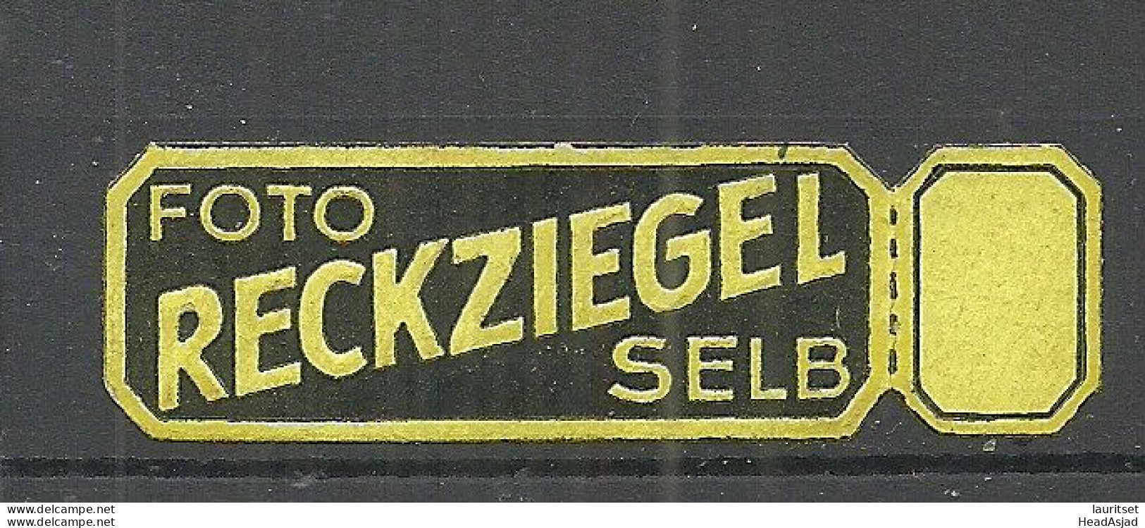 Deutschland Germany Photo Reckziegel Selb Reklamemarke Advertising Stamp Siegelmarke Seal (*) - Andere & Zonder Classificatie