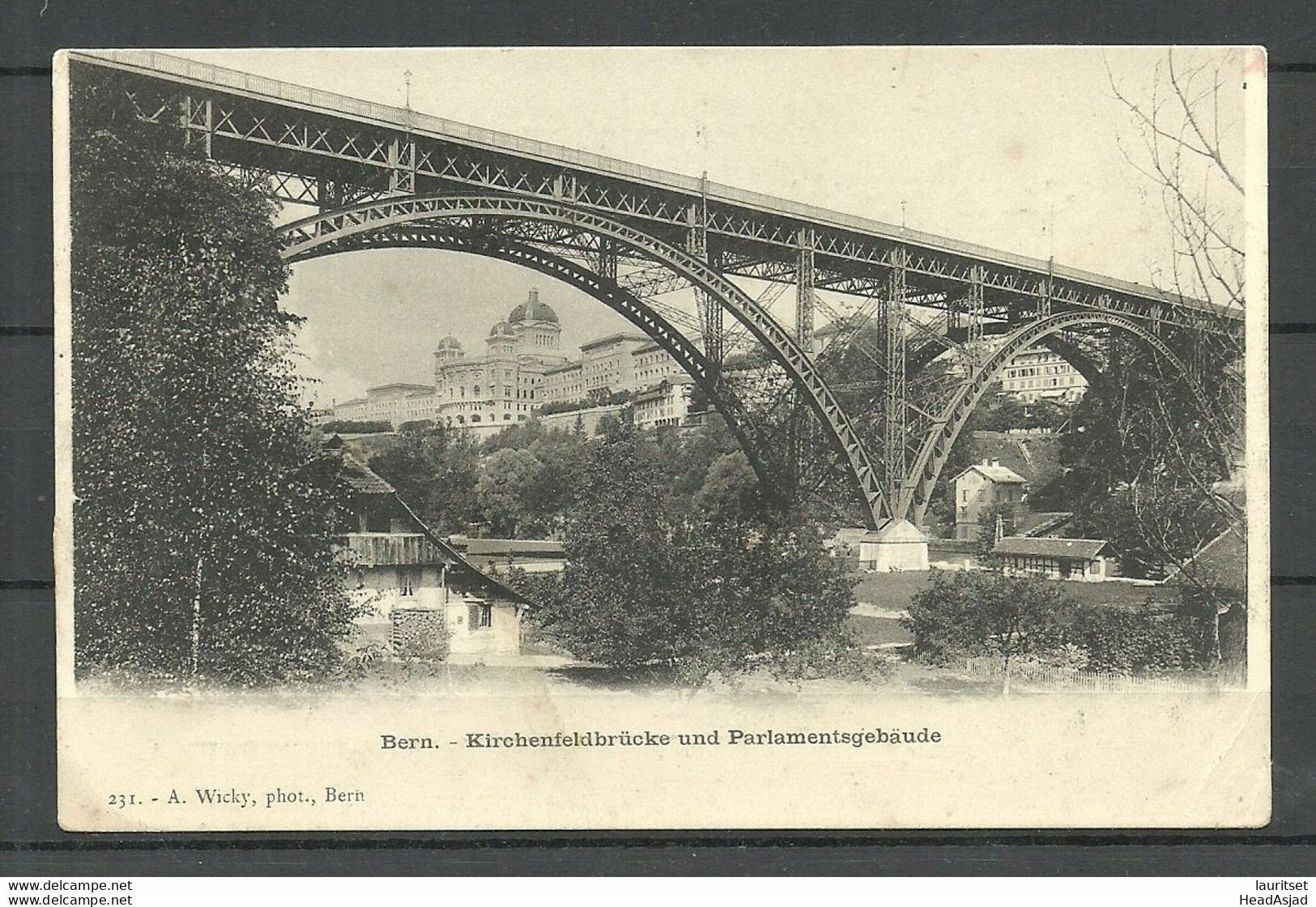 Schweiz Switzerland Ca. 1920ies Photo Bern Kirchenfeldbrücke Und Parlamentsgebäude - Berna