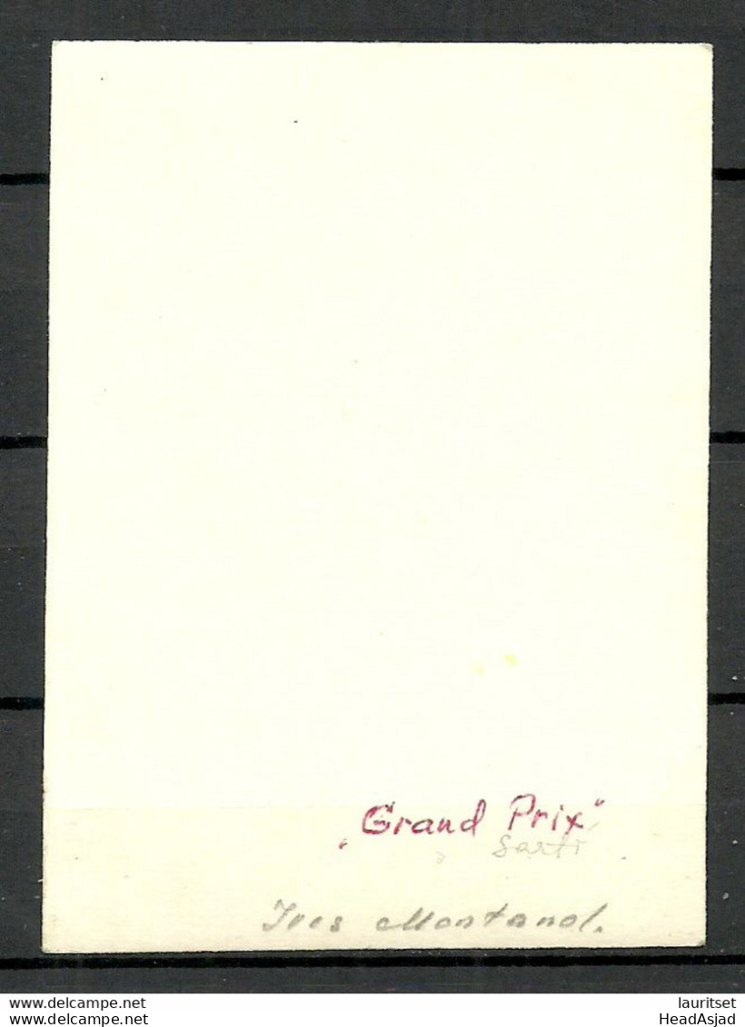 Photo Post Card Ca 1960 Actor Ives Montand Film Movie Star "Grand Prix" Rally - Actors