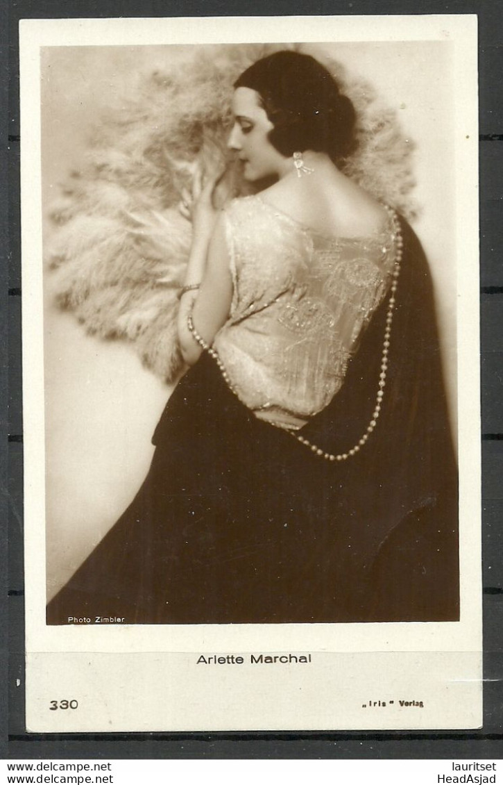 Photo Post Card Ca 1920 Actress Iris Marchal Unused - Actors