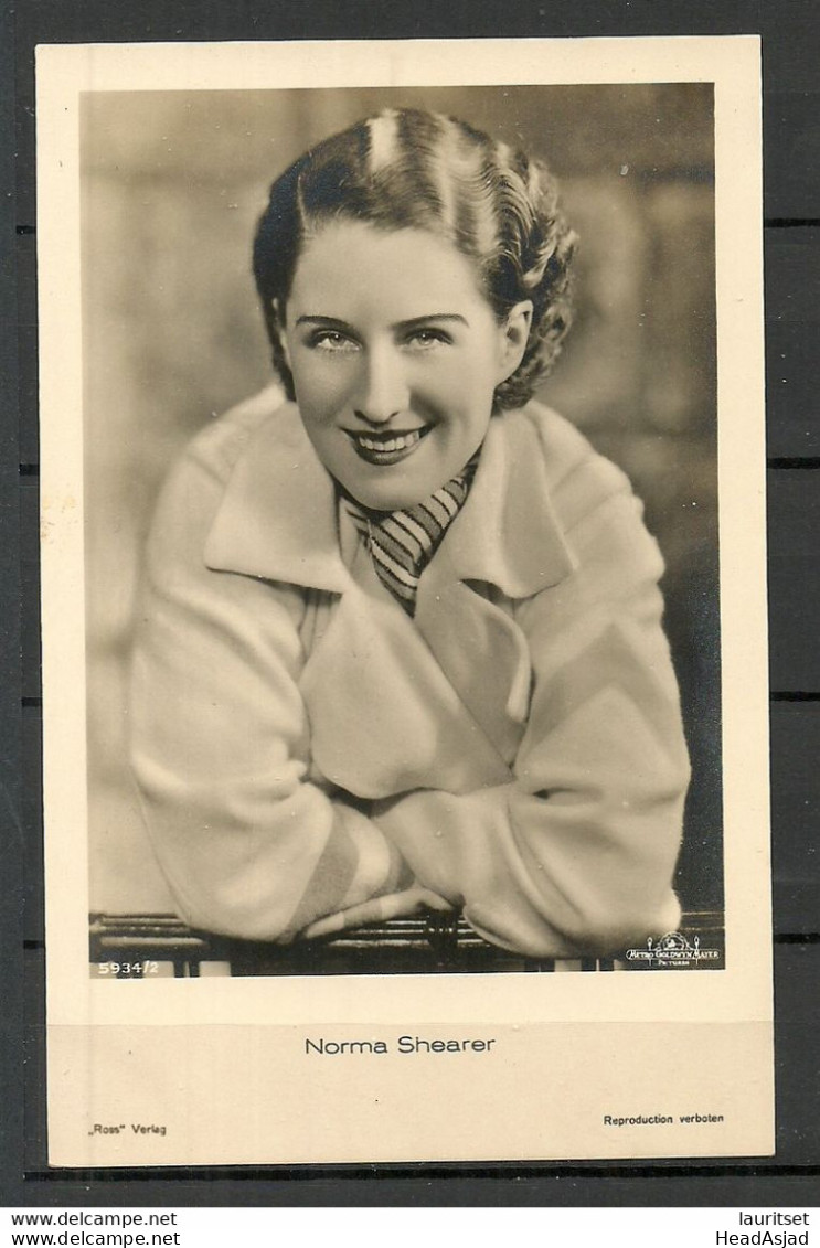 Photo Post Card Ca 1920 ActressNorma Shaerer Unused Ross Verlag - Actors