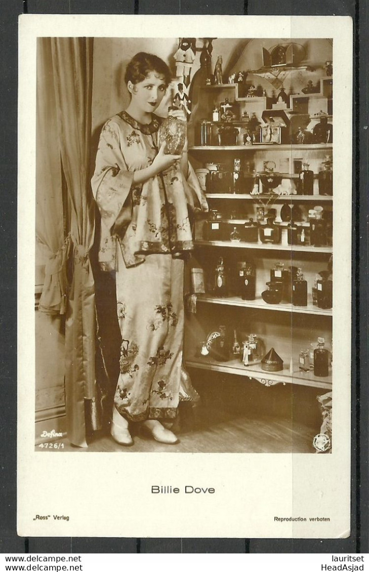 Photo Post Card Ca 1920 Actress Billie Dove Unused Ross Verlag - Acteurs