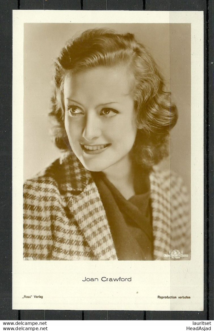 Photo Post Card Ca 1920 Actress Jean Crawford Unused Ross Verlag - Actors