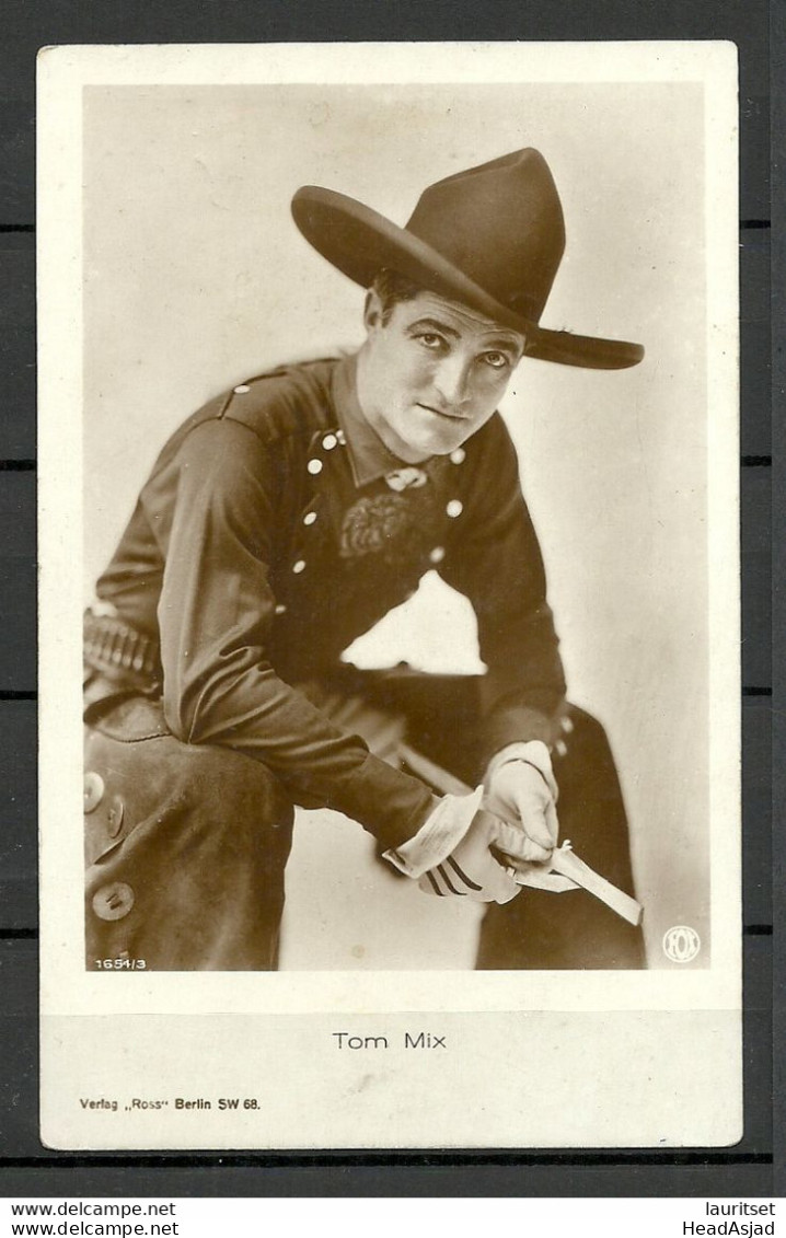 Photo Post Card Ca 1920 Actor Tom Mix - Actors