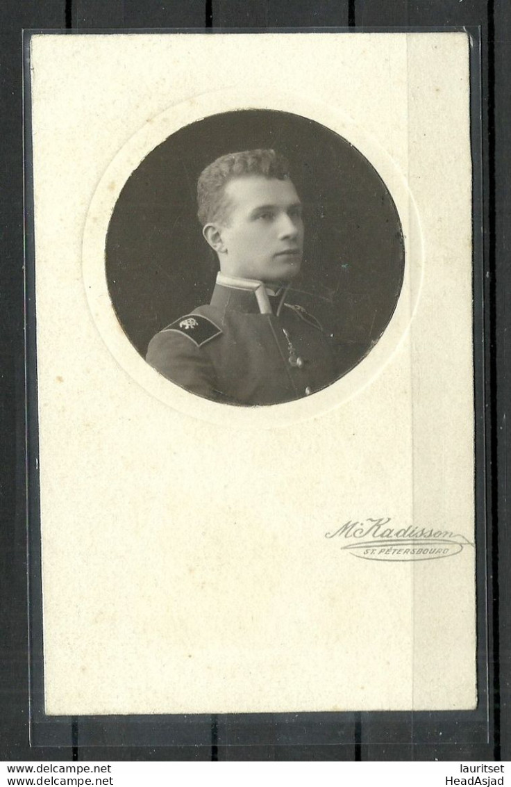 Russia Russland ESTLAND Estonia 1914 Militaire Soldier In Uniform Old Photograph - Guerre, Militaire