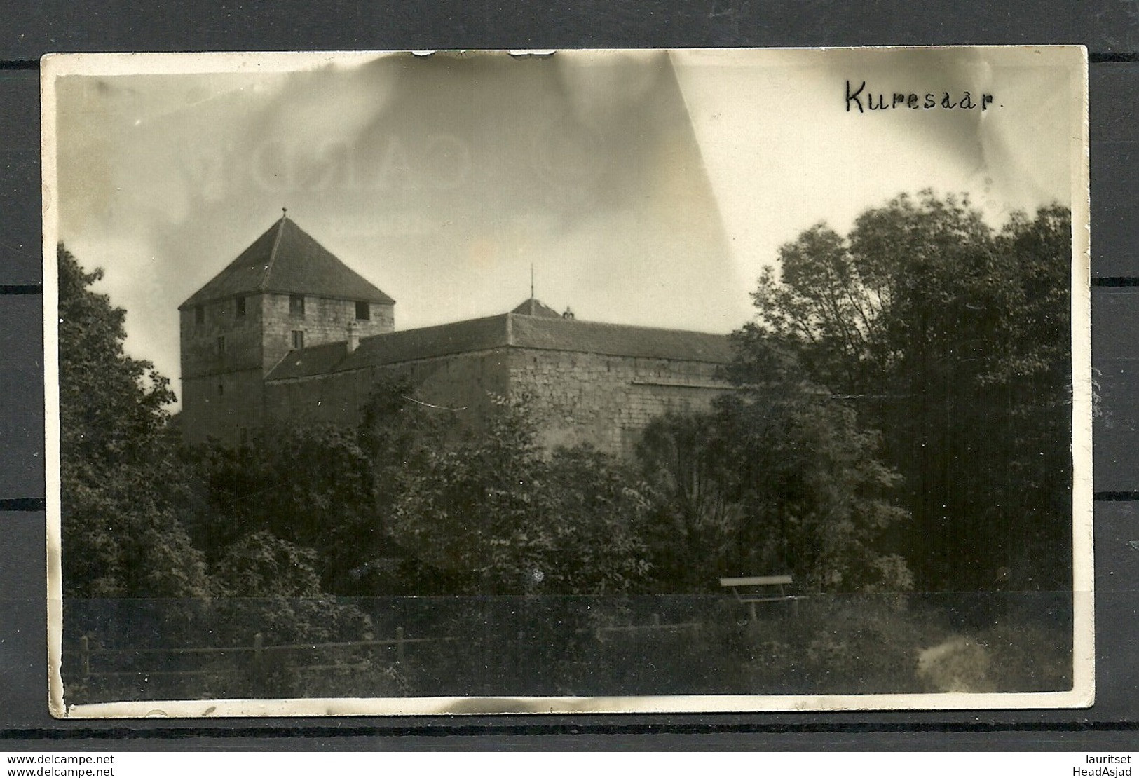 Estland Estonia Ca 1920 Arensburg Kuressaare Bishops Castle Photo Post Card Unused British Made - Estonia