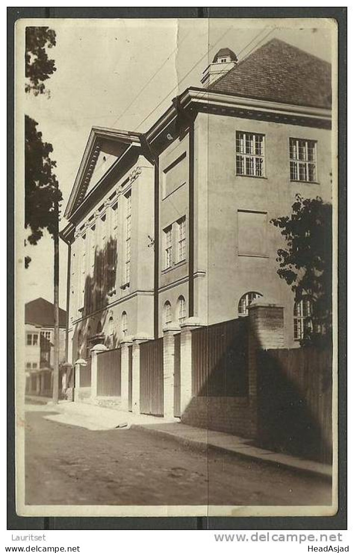 Estonia Estonie Estland Haapsalu Hapsal Humanitarisches Gymnasium Photokarte O. Haidak In Narva 1929 - Estonia