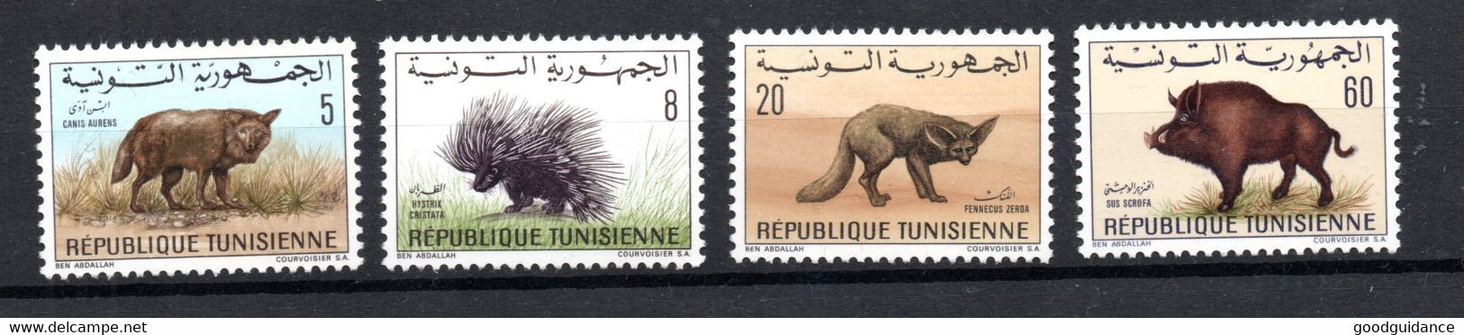 1968- Tunisia- Tunisie - Fauna - Faune - Animals- Animaux - Complete Issue 4v.MNH** - Otros & Sin Clasificación