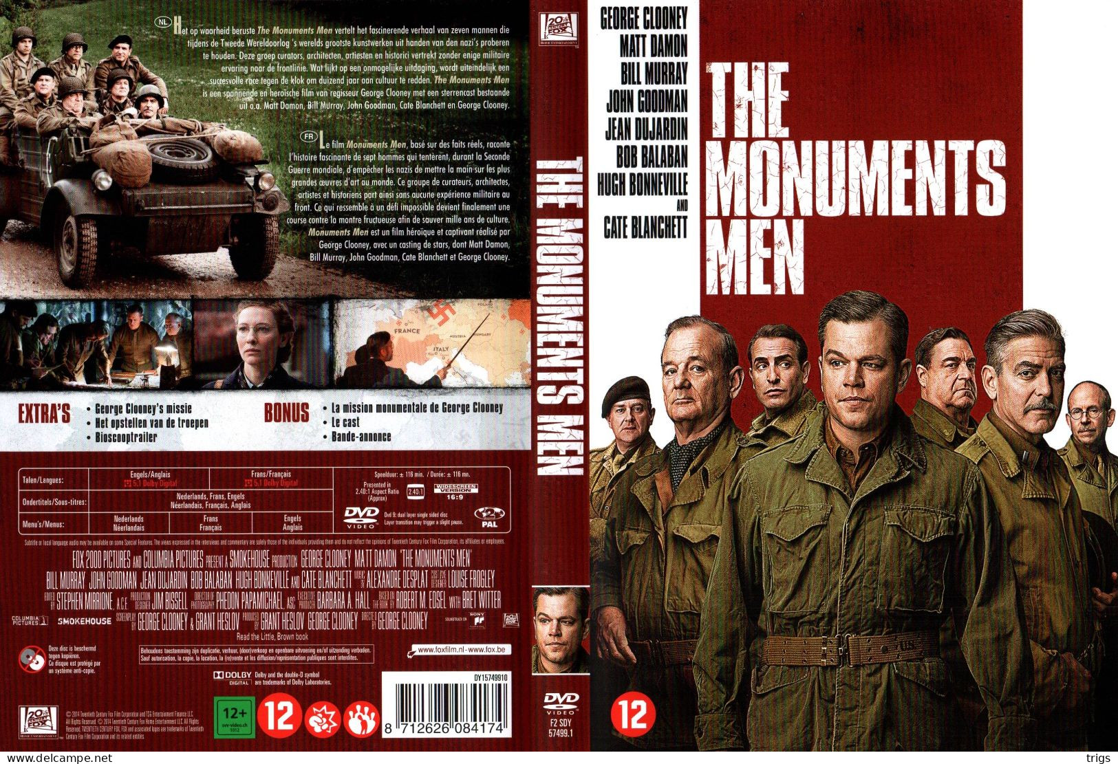 DVD - The Monuments Men - Drama