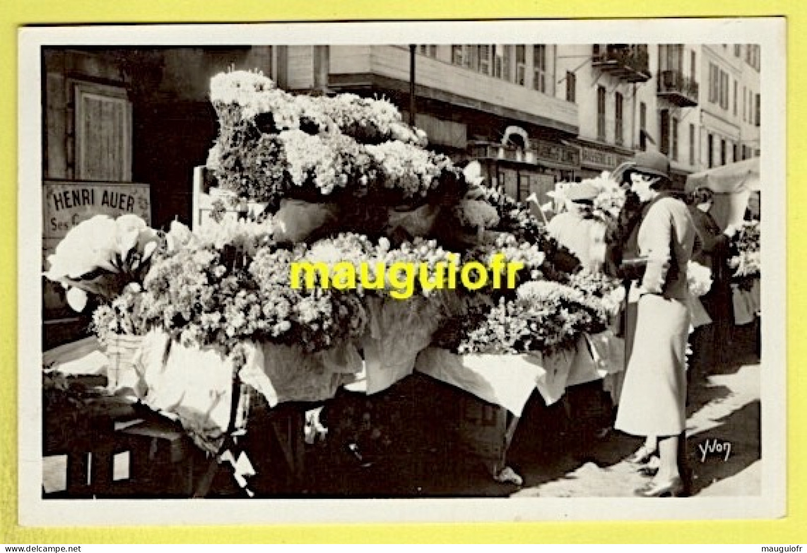 06 ALPES MARITIMES / NICE / LE MARCHÉ AUX FLEURS / ANIMÉE / 1934 - Markten, Feesten