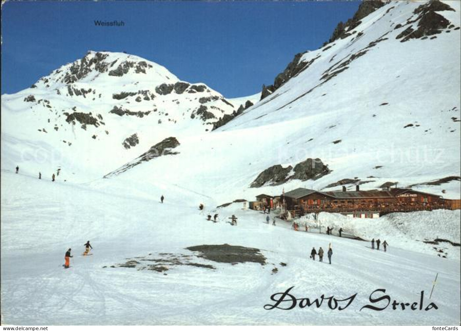 12365997 Davos GR Strelapass Wintersportplatz Mit Weissfluh Plessur Alpen Davos  - Autres & Non Classés