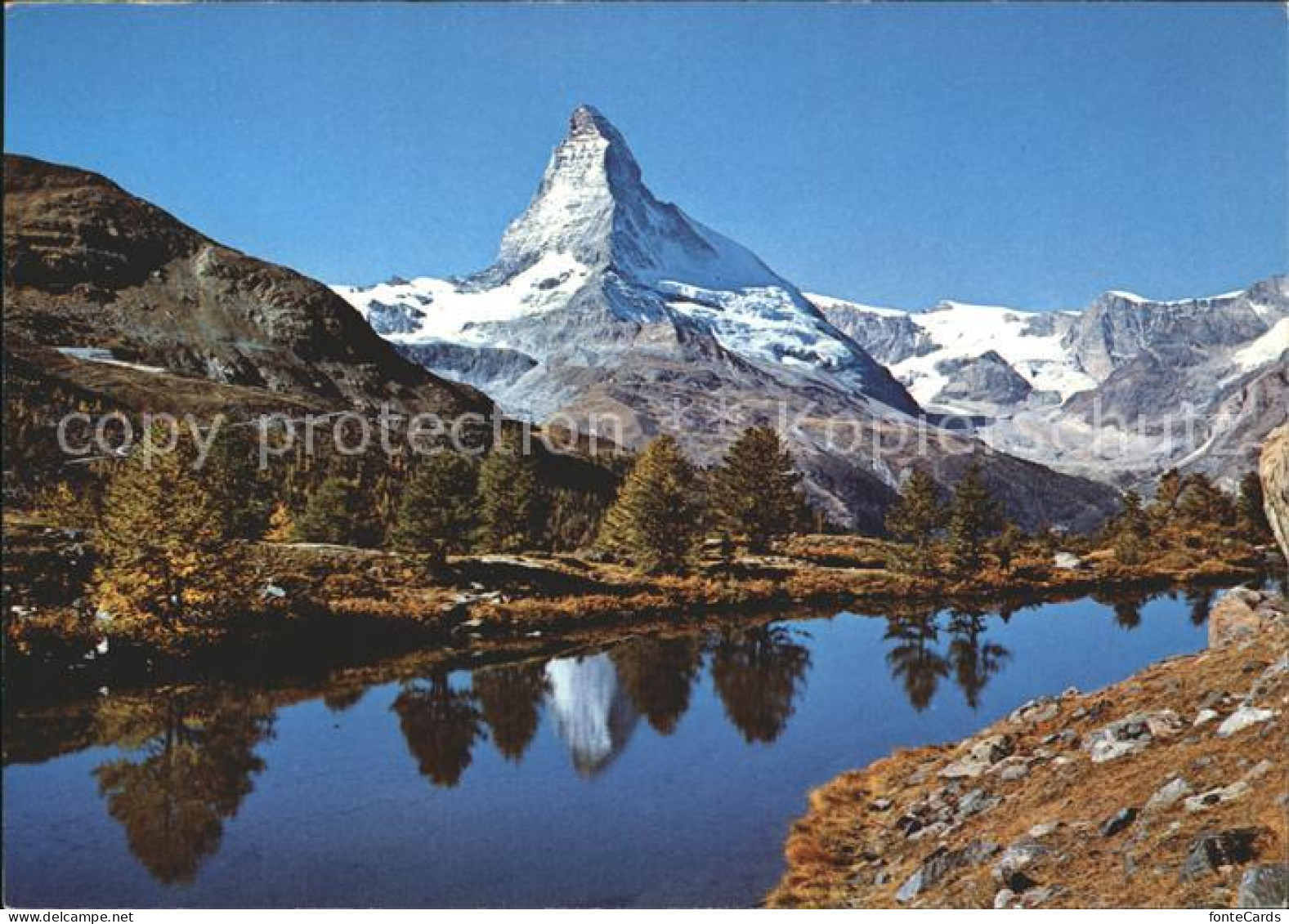 12365987 Zermatt VS Grindjisee Wasserspiegelung Matterhorn Walliser Alpen  - Sonstige & Ohne Zuordnung