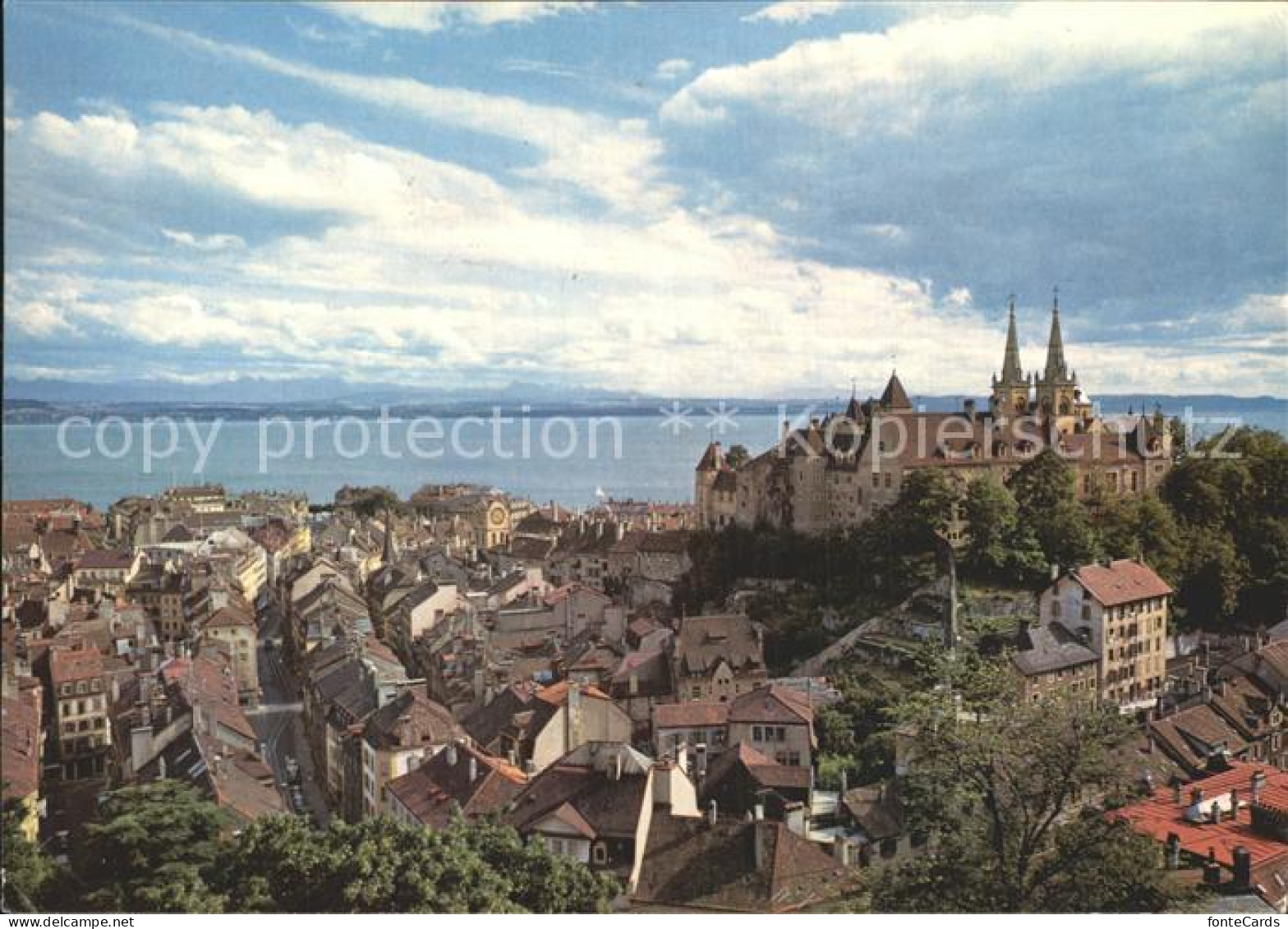 12364777 Neuchatel NE Panorama Mit See Und Alpen Neuchatel - Sonstige & Ohne Zuordnung