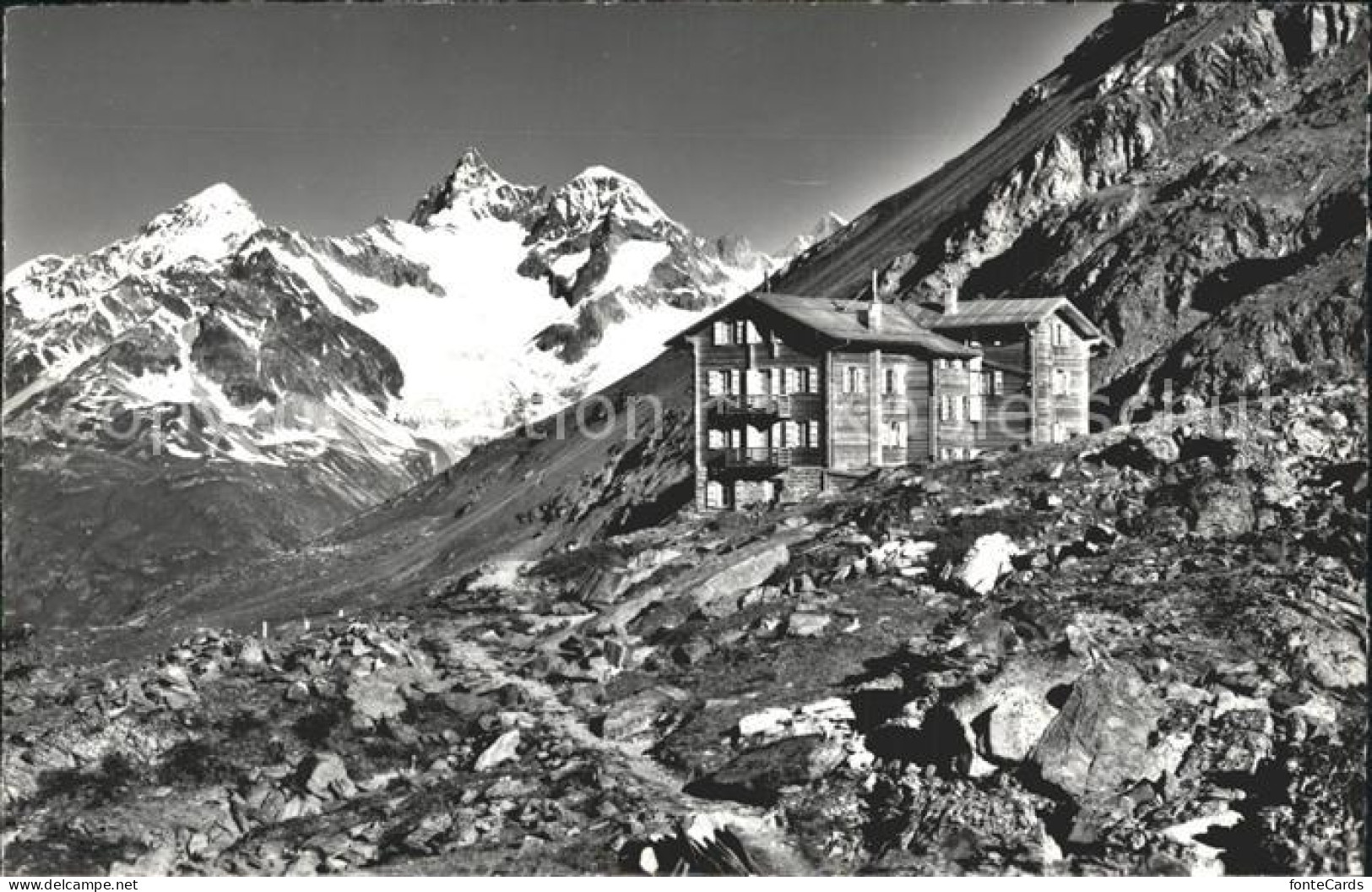 12346147 Zermatt VS Touristenhaus Fluhalp Dt Blanche Gabelhorn Zermatt VS - Autres & Non Classés