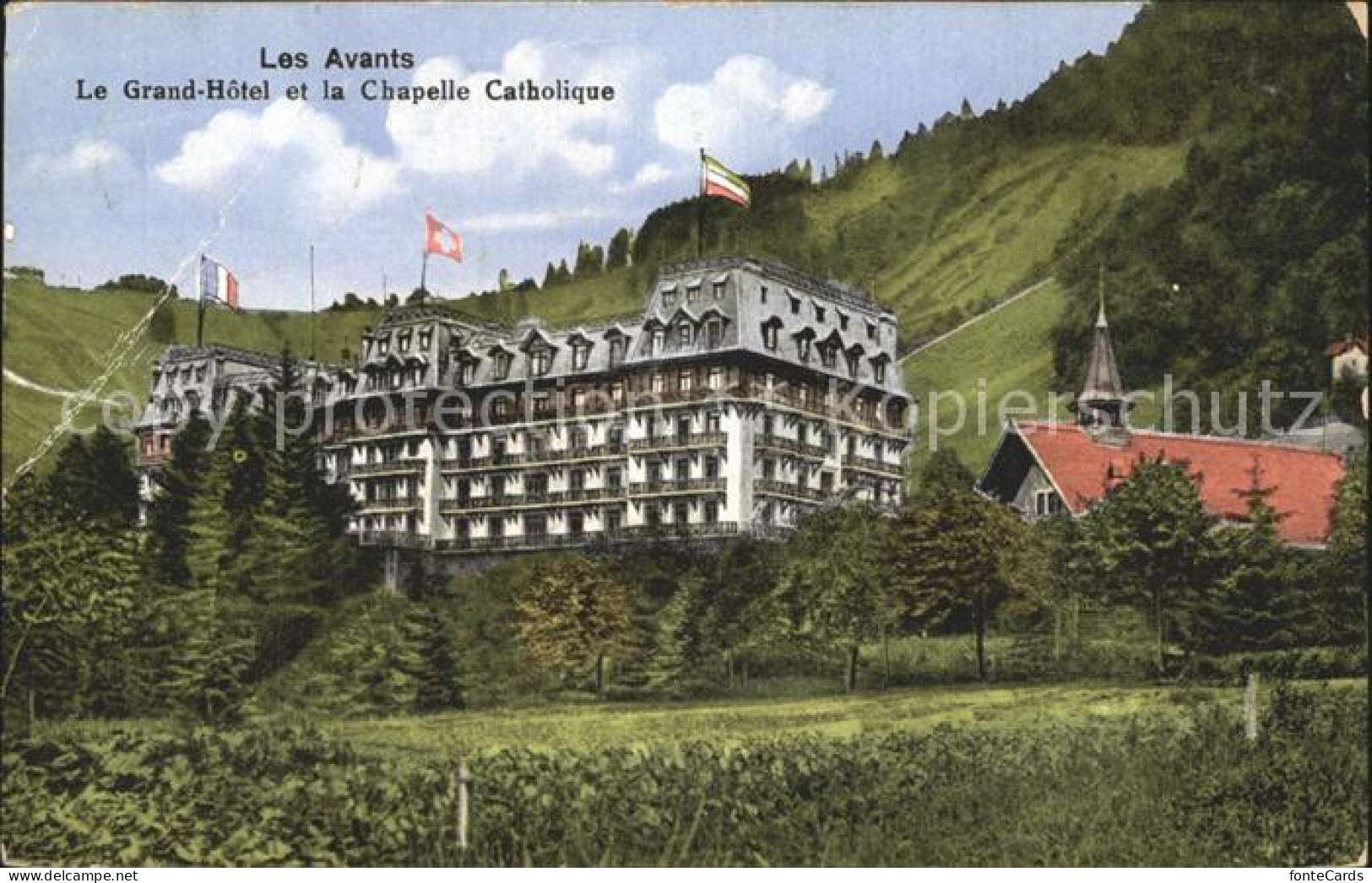 12339237 Les Avants Grand Hotel Mit Katholischer Kapelle Les Avants - Autres & Non Classés