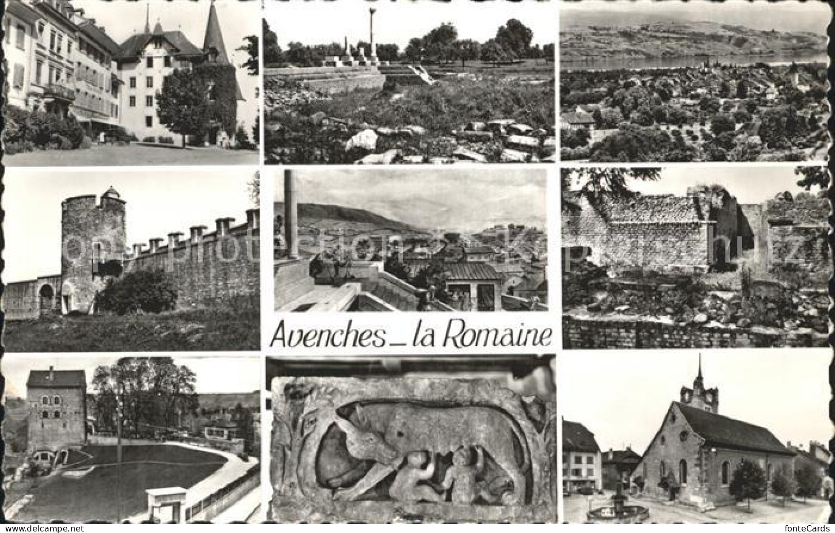 12339207 Avenches Ruine Kirche Teilansicht Avenches - Autres & Non Classés