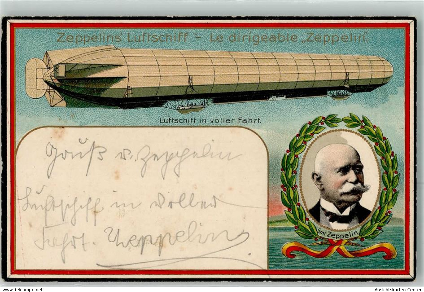 13615809 - Luftschiff Graf Zeppelin Schwarz-Weiss-Rot - Zeppeline