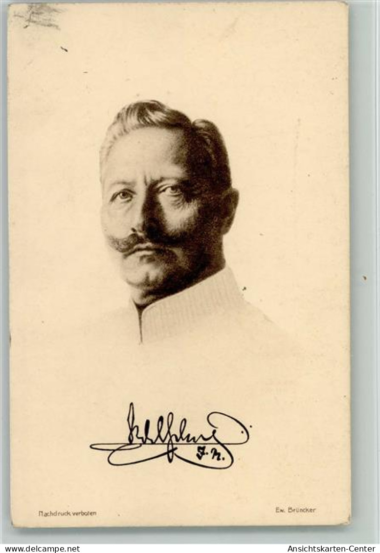 12039309 - Wilhelm II Sign Erwin Bruencker - Royal Families