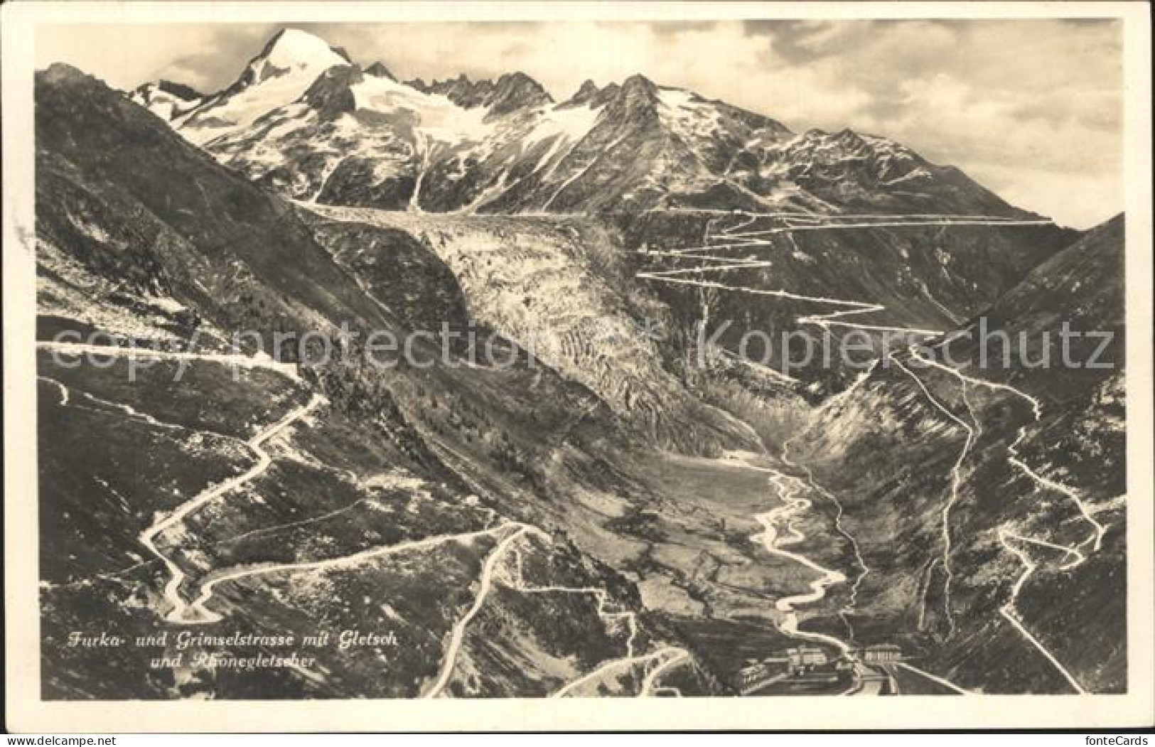 12336667 Furkapass Grimselpass Gletsch Und Rhonegletscher Furka - Sonstige & Ohne Zuordnung