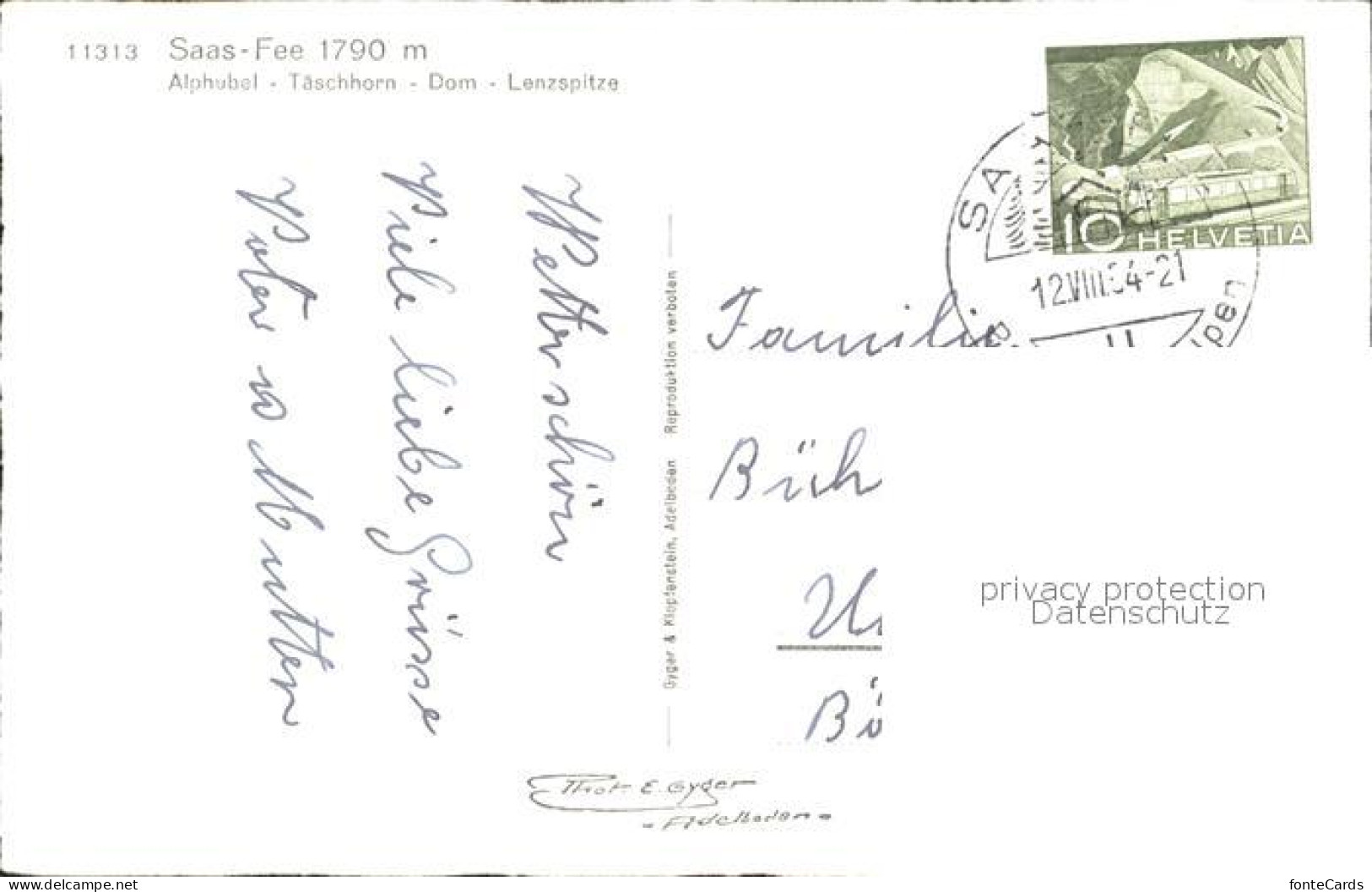 12336637 Saas-Fee Alphubel Taeschhorn Dom  Saas-Fee - Other & Unclassified