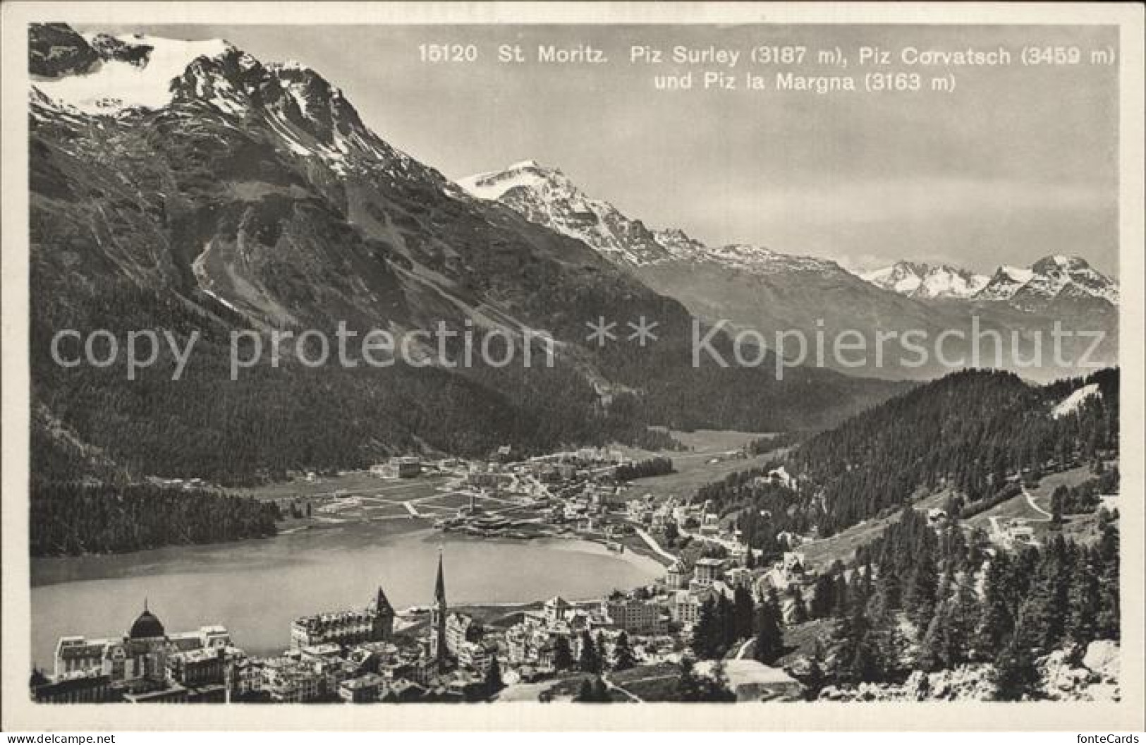 12335357 St Moritz GR Mit Piz Surlex Corvatsch Und Piz La Margna St. Moritz - Autres & Non Classés