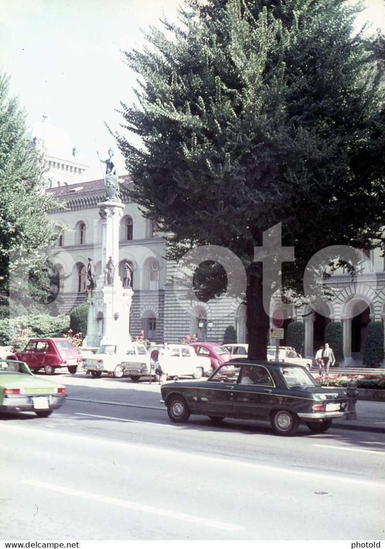 70s PORSCHE 914 PEUGEOT 204 BERN SWISS SWITZERLAND 35mm AMATEUR DIAPOSITIVE SLIDE Not PHOTO No FOTO NB4158 - Dias