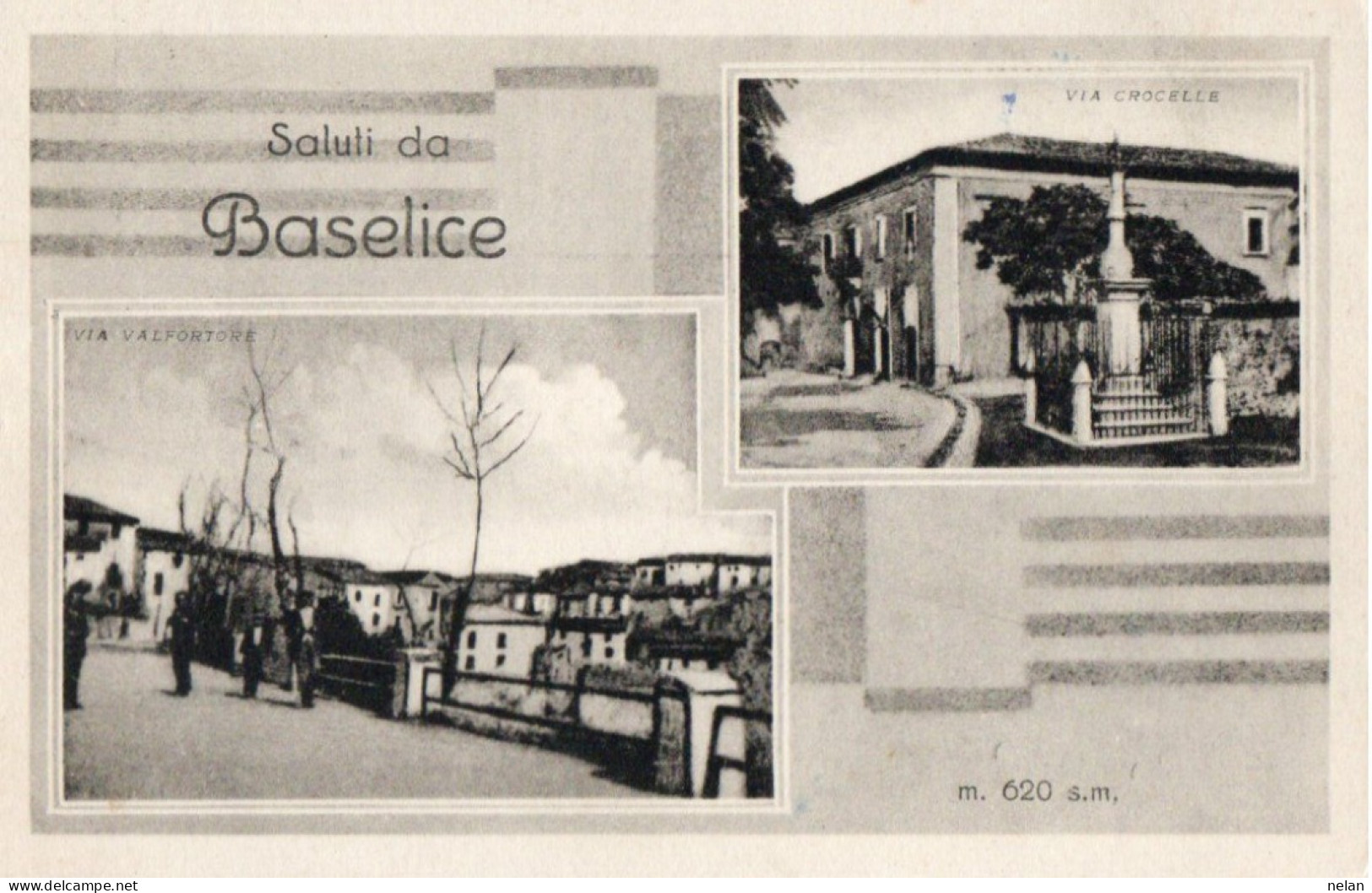 SALUTI DA BASELICE - F.P. - STORIA POSTALE - Benevento