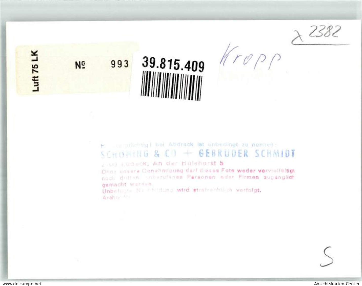 39815409 - Kropp B Schleswig - Autres & Non Classés