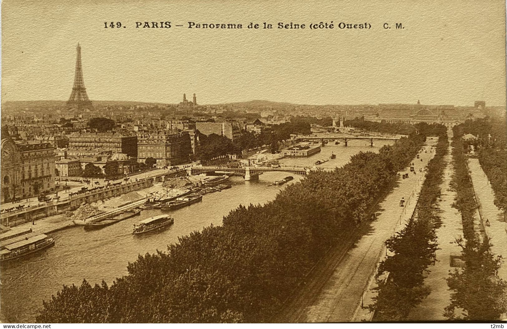 CPA PARIS - Panorama De La Seine, Côté Ouest (n° 149) - Autres & Non Classés