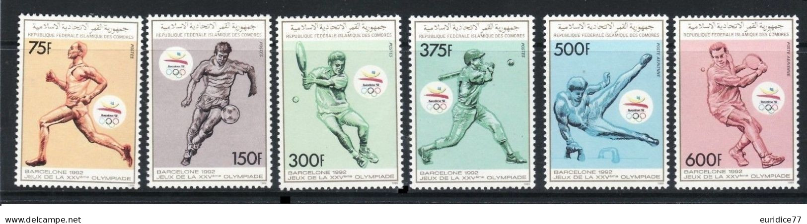 Comores 1989 - Olympic Games Barcelona 92 Mnh** - Zomer 1992: Barcelona