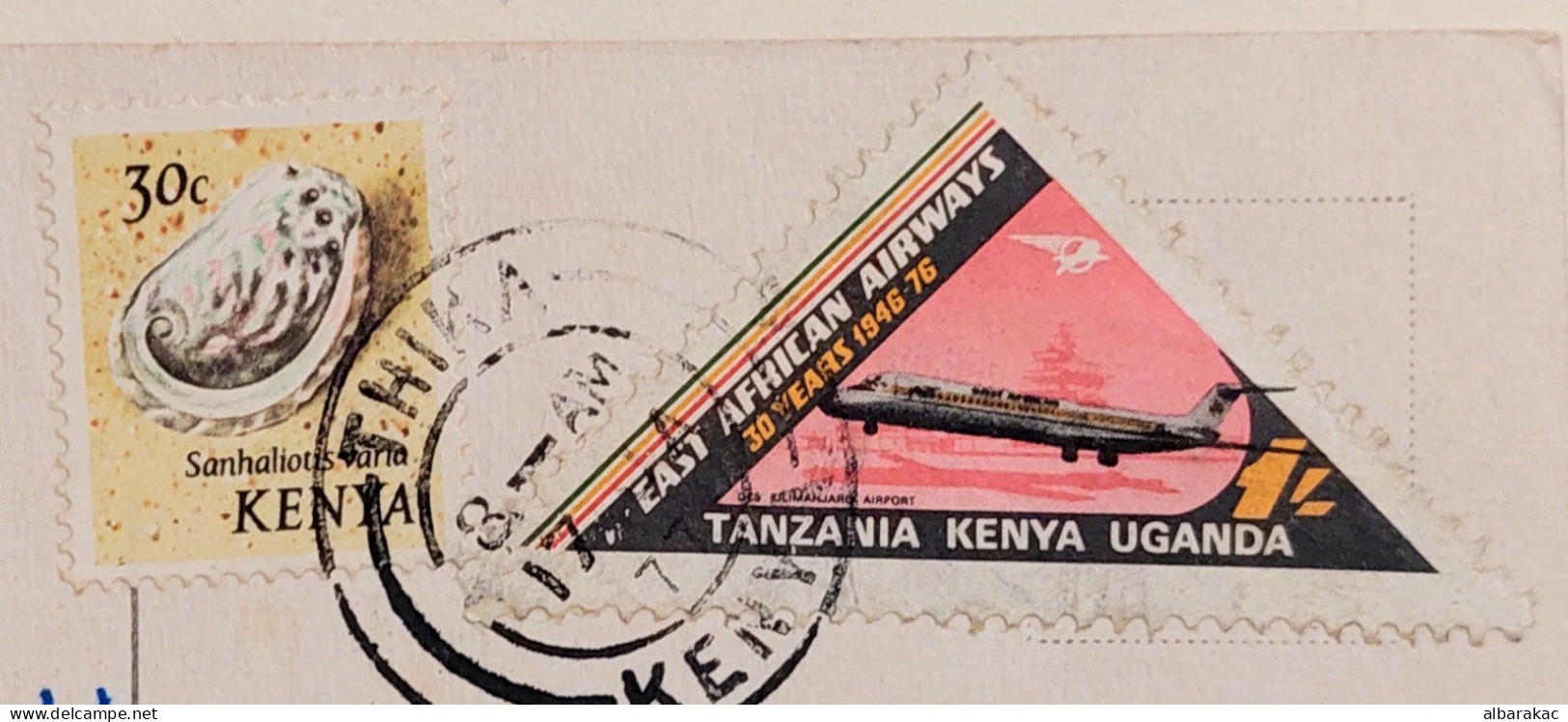 Kenya - Man Women ,NUS ETHNIQUES Adultes ( Afrique Noire ) , Stamp Used Air Mail 1977 - Kenya