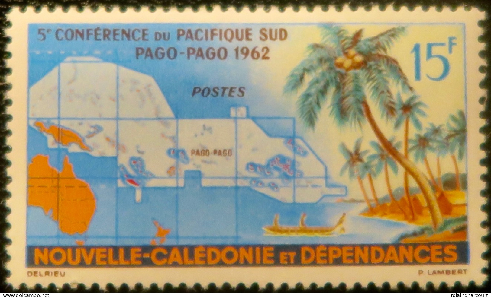 R2253/815 - NOUVELLE CALEDONIE - 1962 - N°305 NEUF* - Unused Stamps