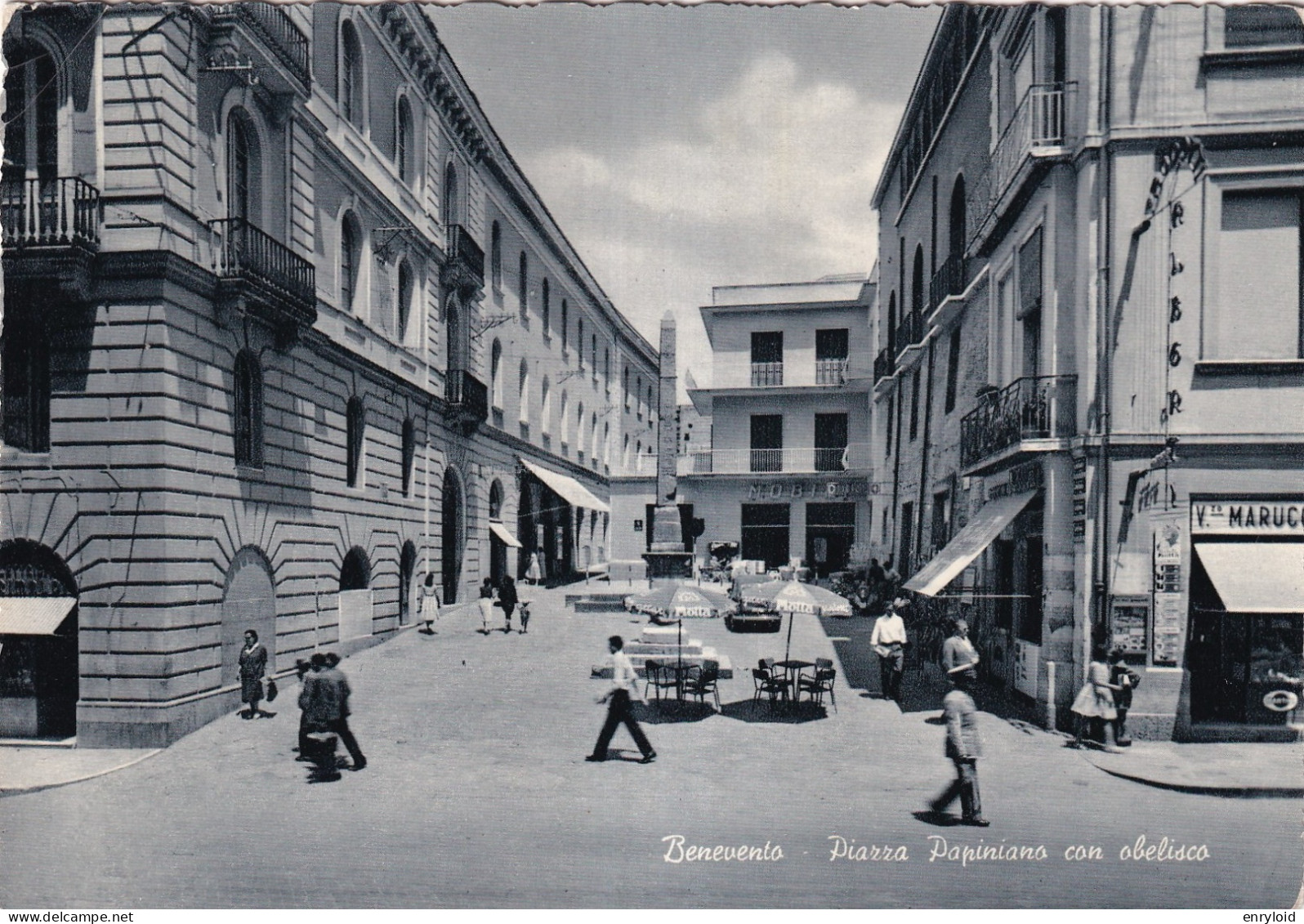 Benevento Piazza Papiniano Con Obelisco - Benevento