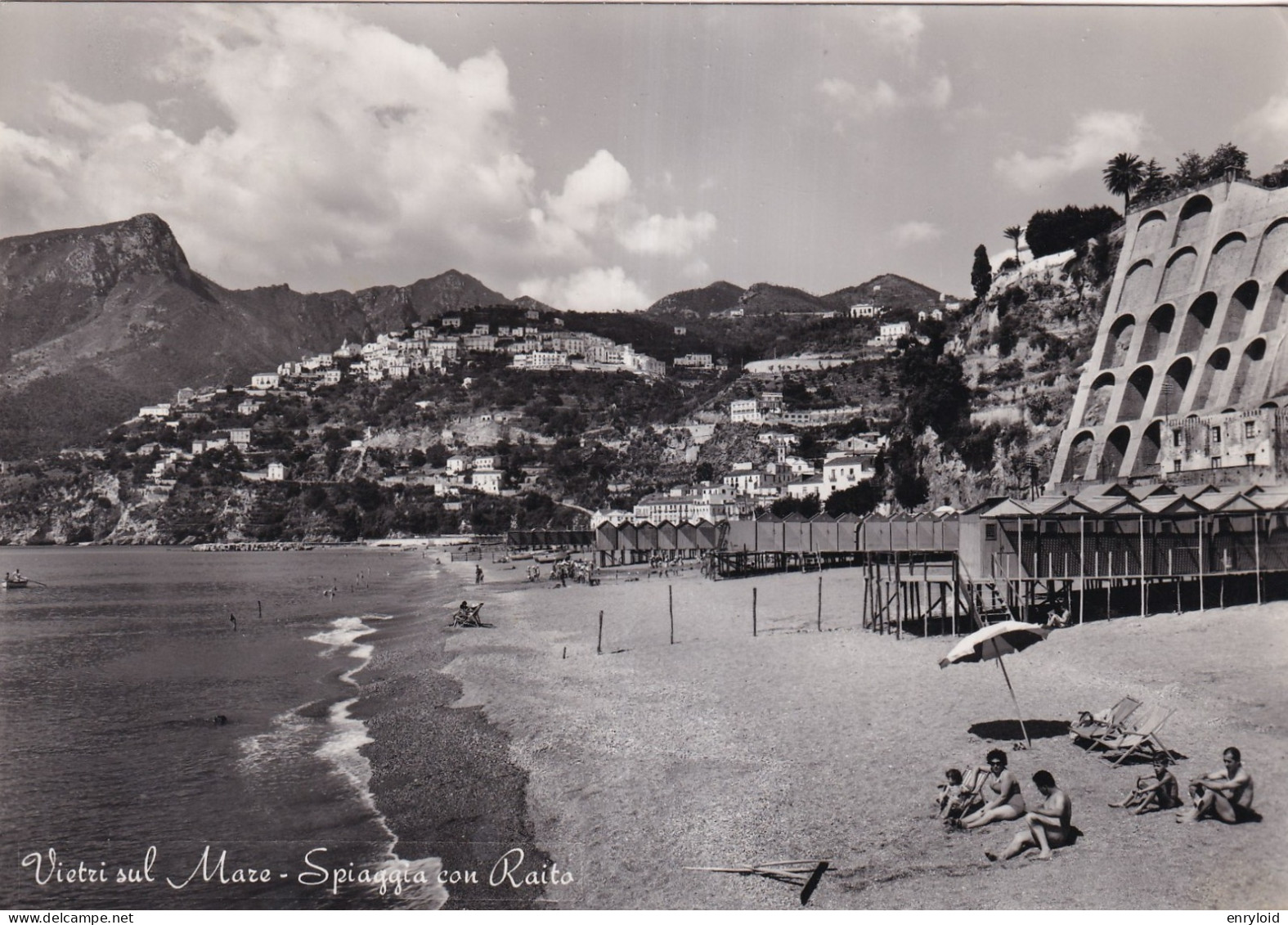 Vietri Sul Mare Spiaggia Con Raito - Autres & Non Classés