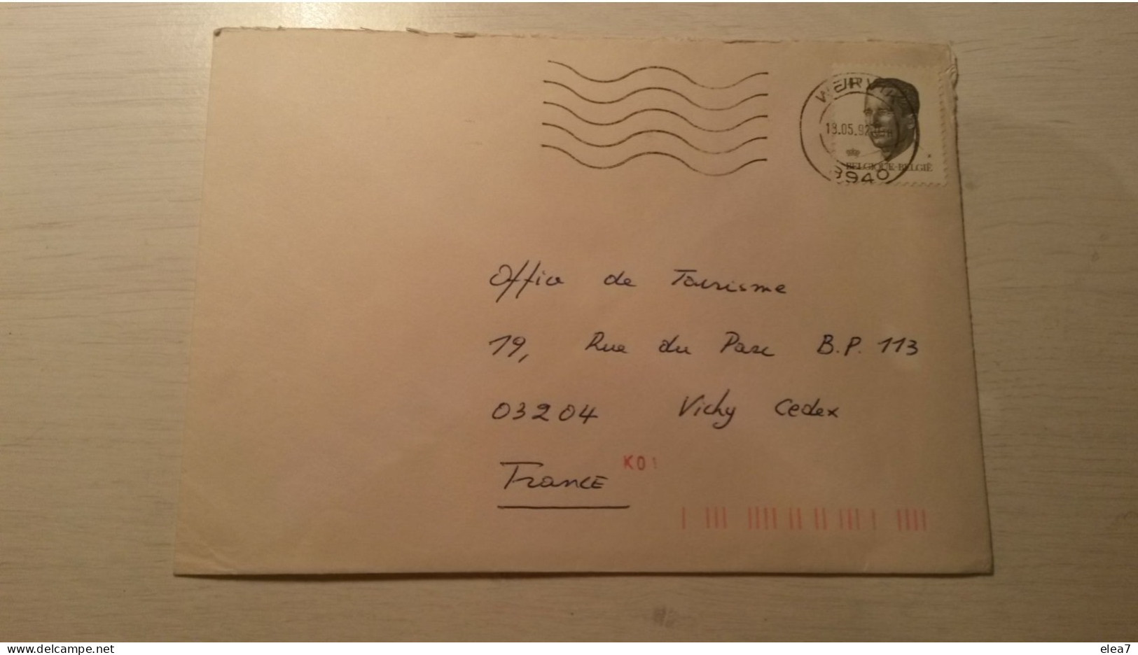 ENVELOPPE 1992  En Provenance De Belgique - Storia Postale