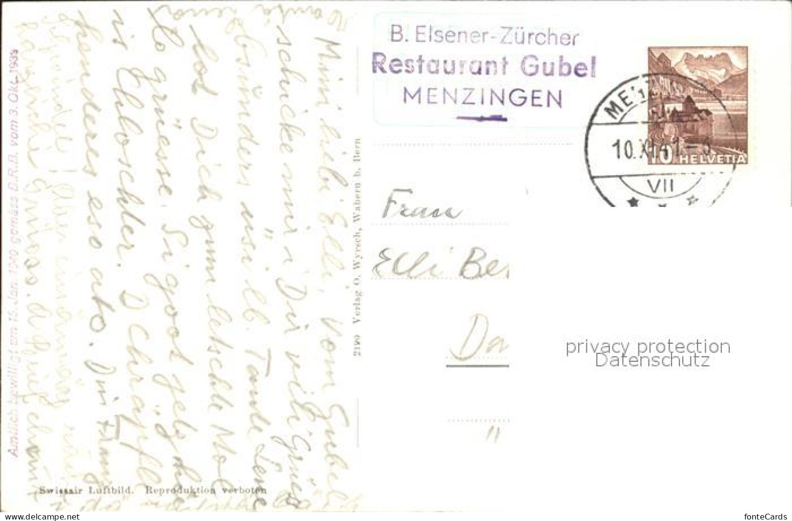 12320687 Menzingen Zug Gasthaus Gubel Menzingen - Other & Unclassified