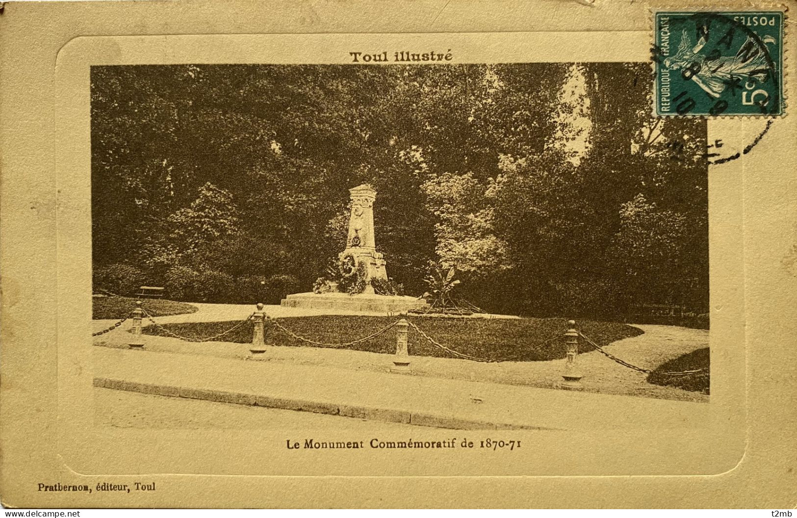 CPA (Meurthe Et Moselle) TOUL - Le Monument Commémoratif  De 1870-71 - Toul