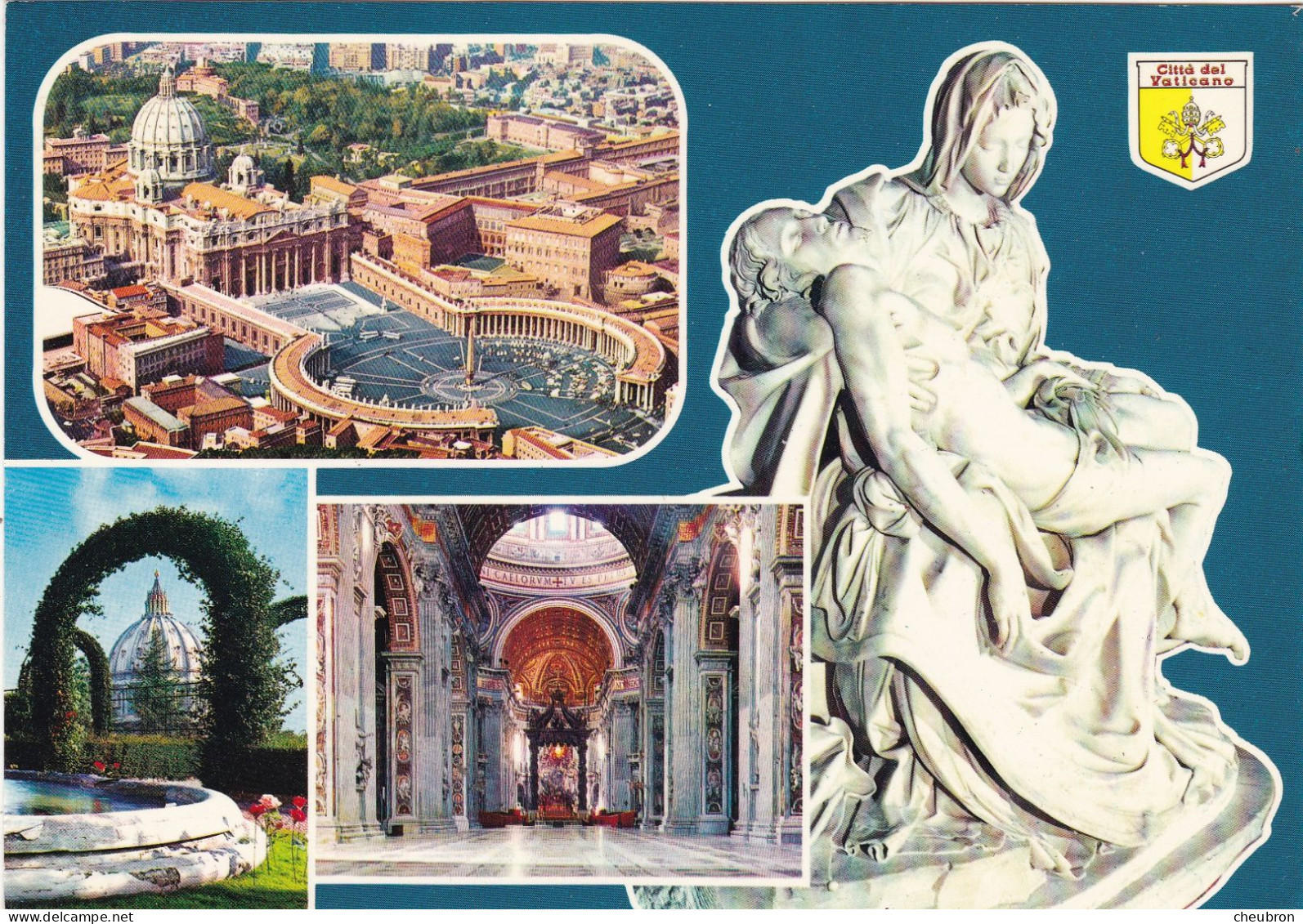 VATICAN. ROME(ENVOYE DE). MULTIVUES. CITE DEL VATICANO. .ANNÉE 1987 + TEXTE + TIMBRE - Vatikanstadt