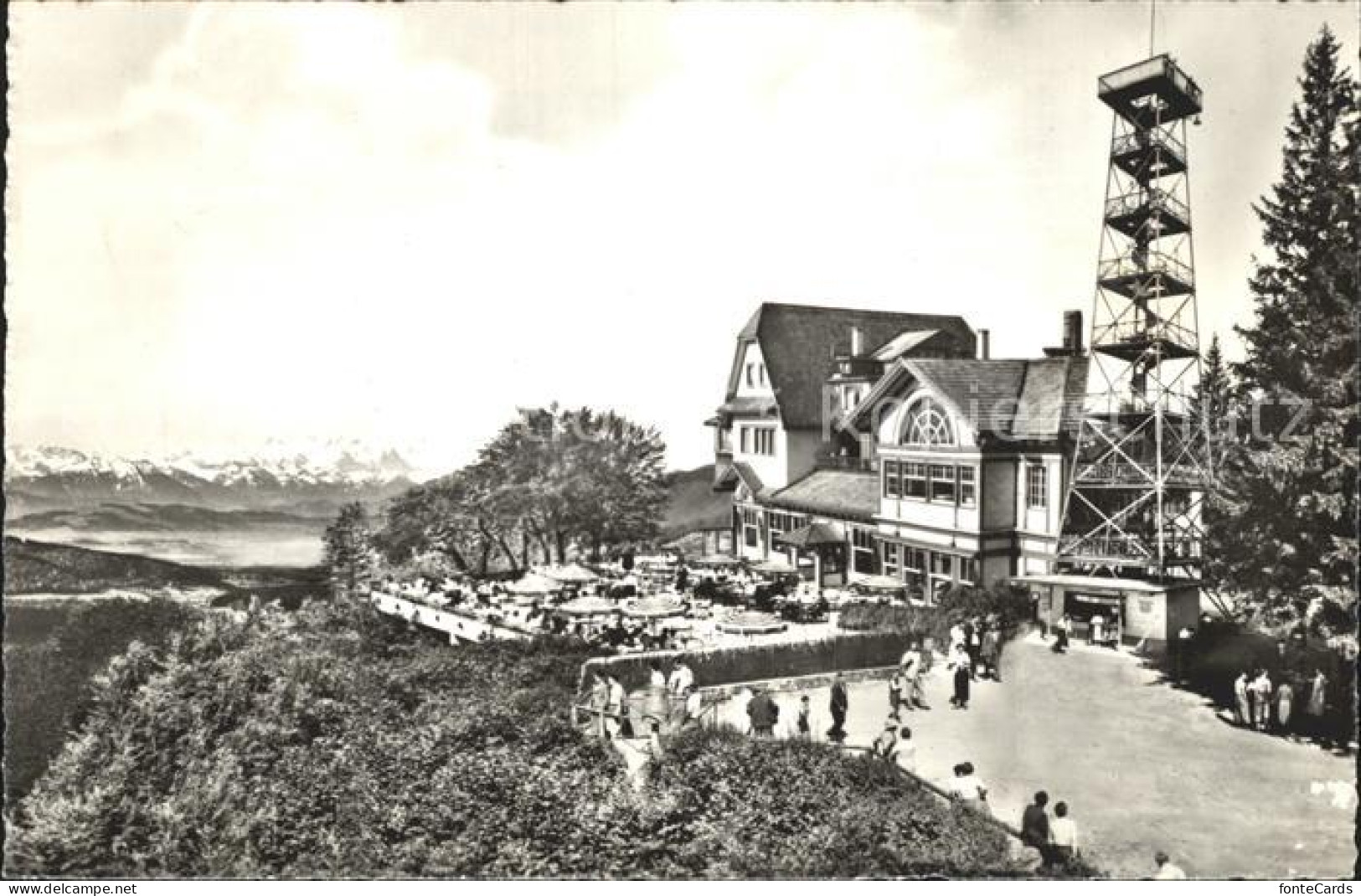 12319337 Uetliberg ZH Berghaus Uto Kulm Aussichtsturm Berner Alpen Uetliberg - Sonstige & Ohne Zuordnung