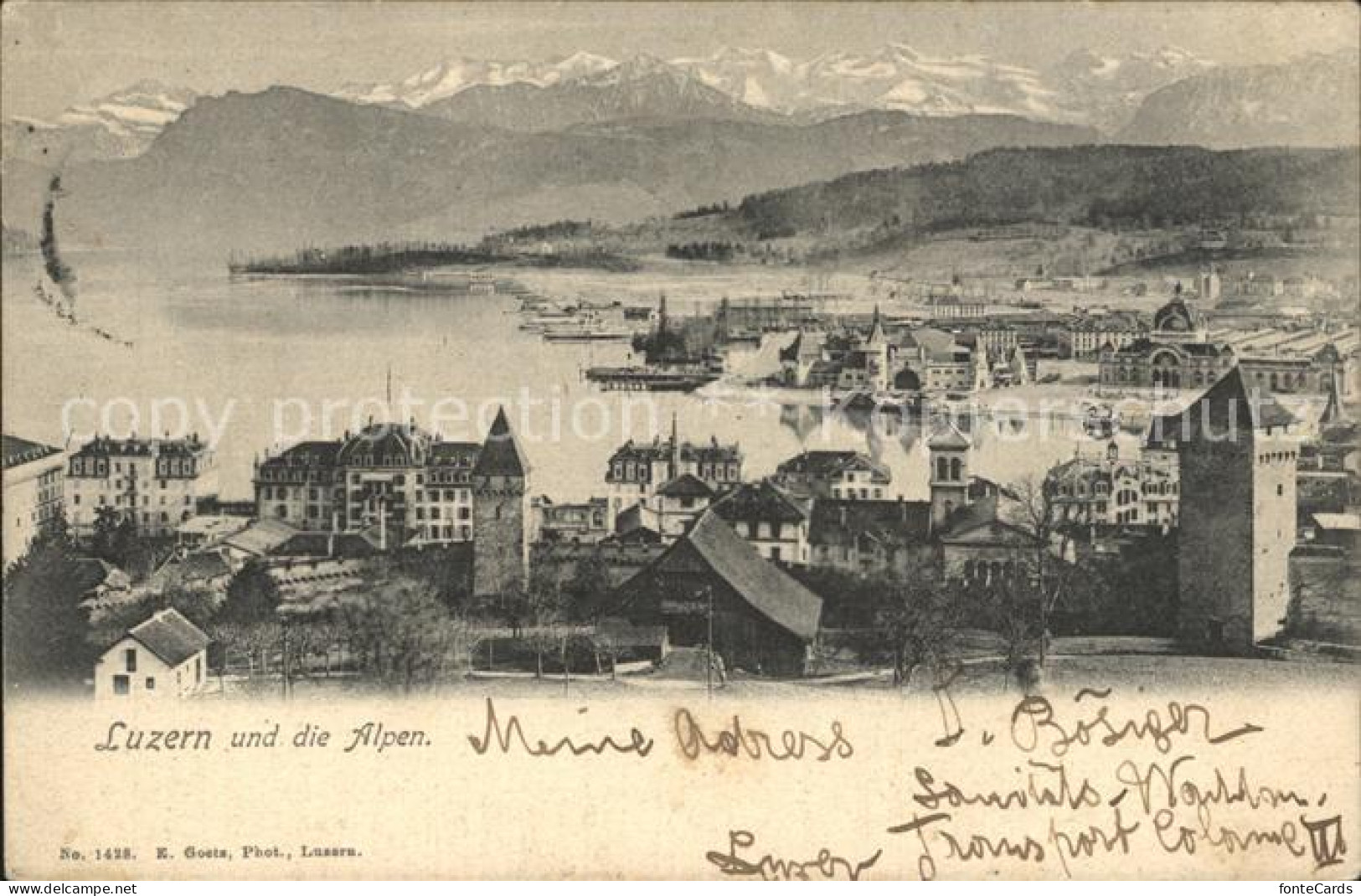 12318127 Luzern LU Panorama Vierwaldstaettersee Alpen Luzern - Andere & Zonder Classificatie